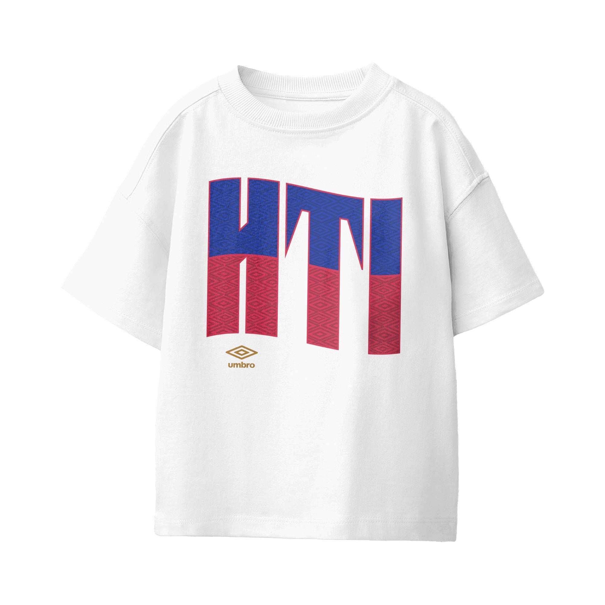 Umbro Kids Haiti Wavy Logo T-Shirt White