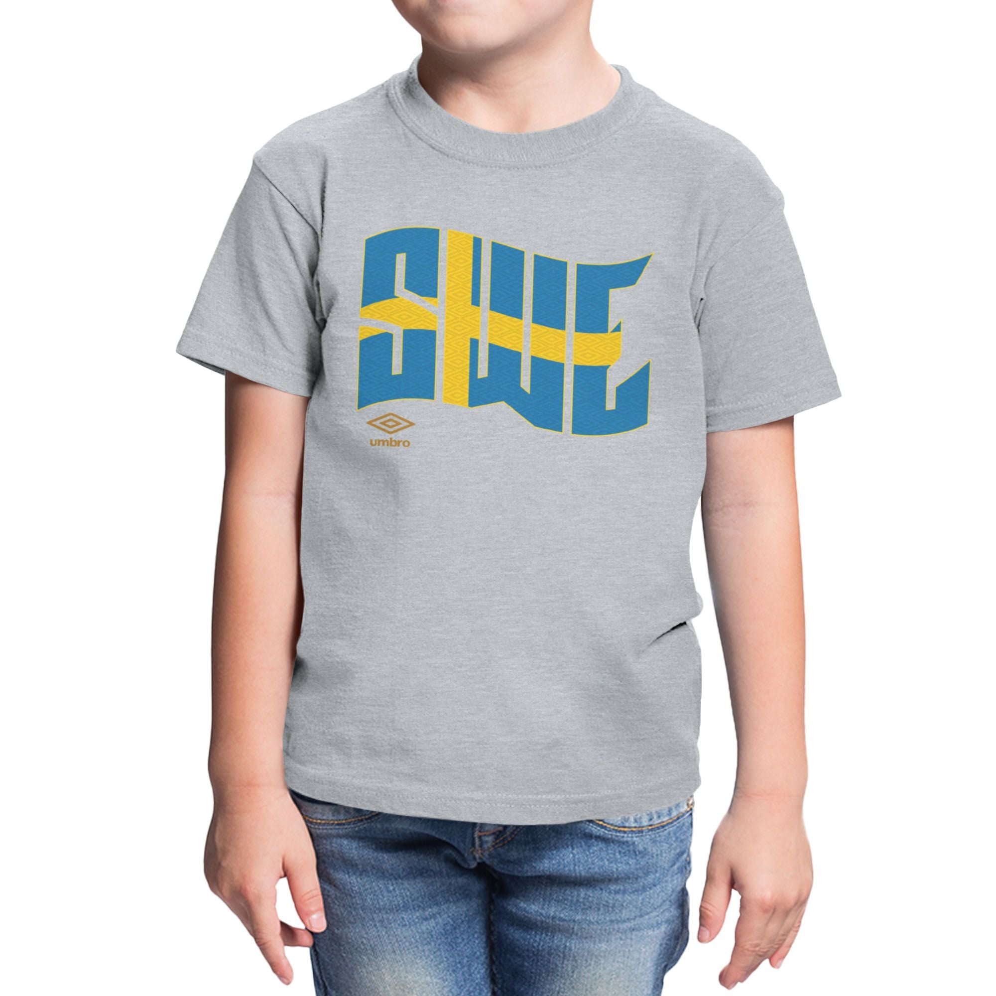 Umbro Kids Sweden Wavy Logo T-Shirt