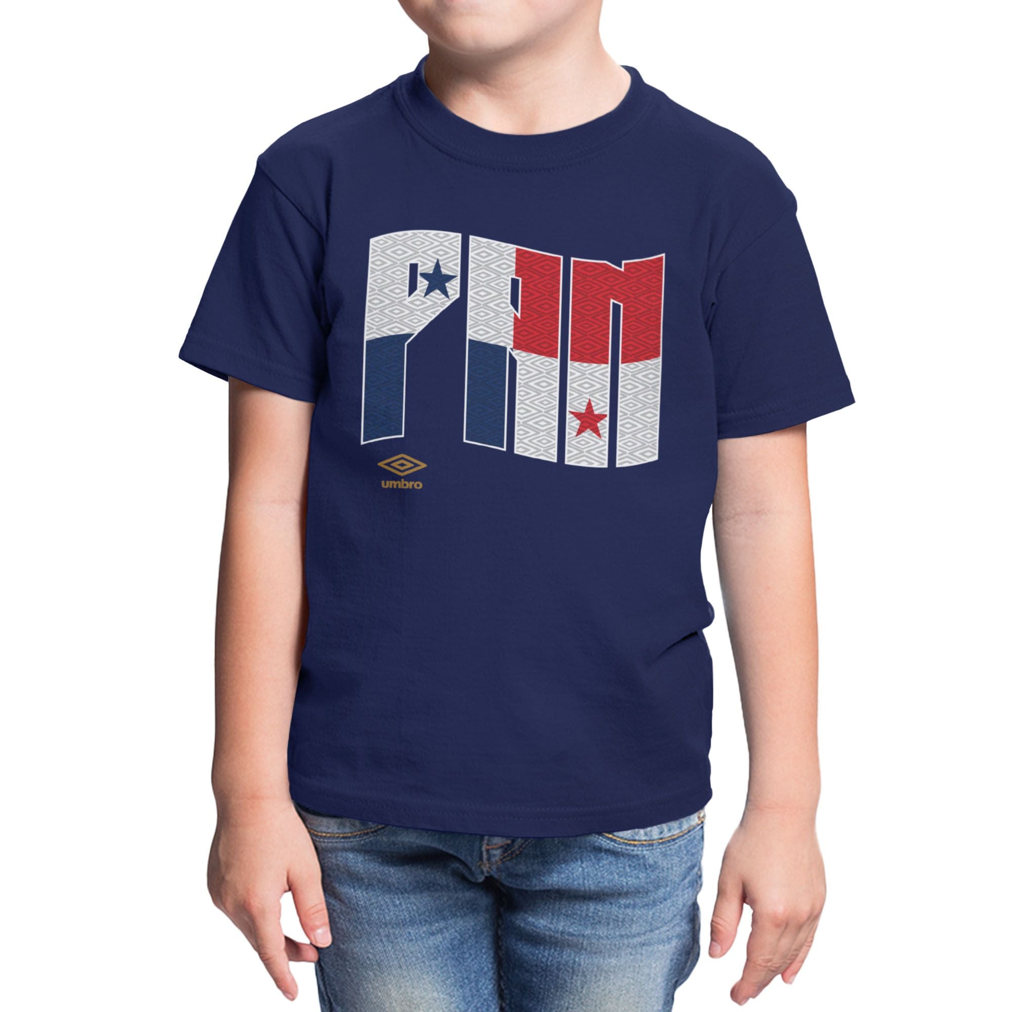 Umbro Kids Panama Wavy Logo T-Shirt
