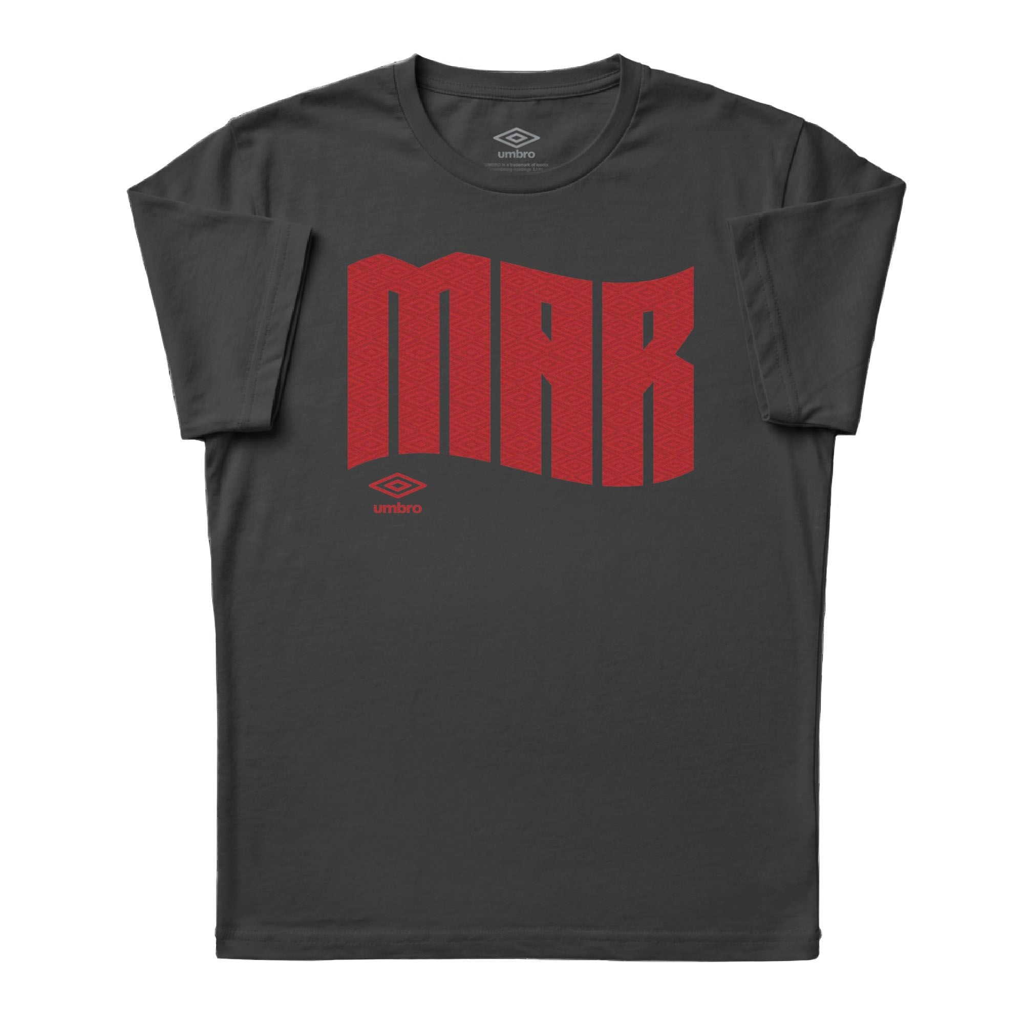 Umbro Adult Unisex Morocco Wavy Logo T-Shirt Black