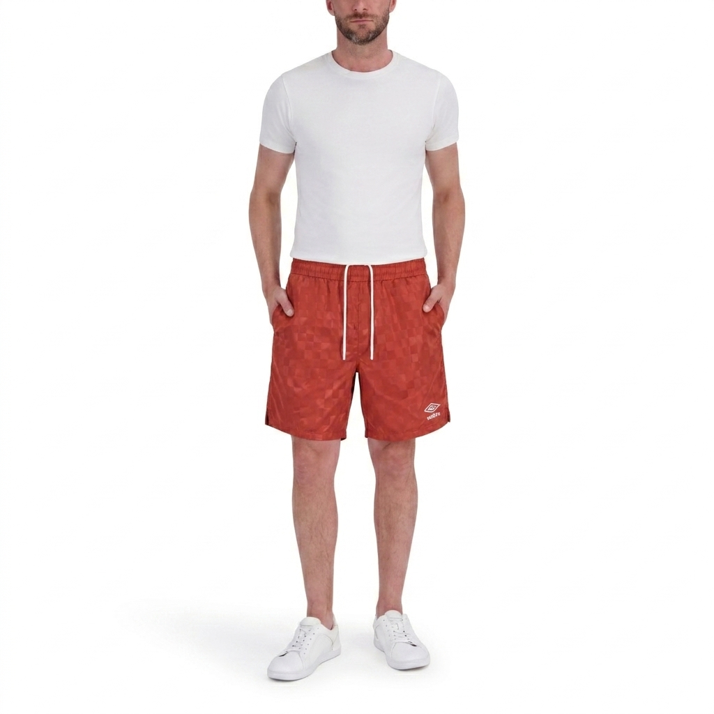 Umbro Men's Checkered Nylon 7" Short