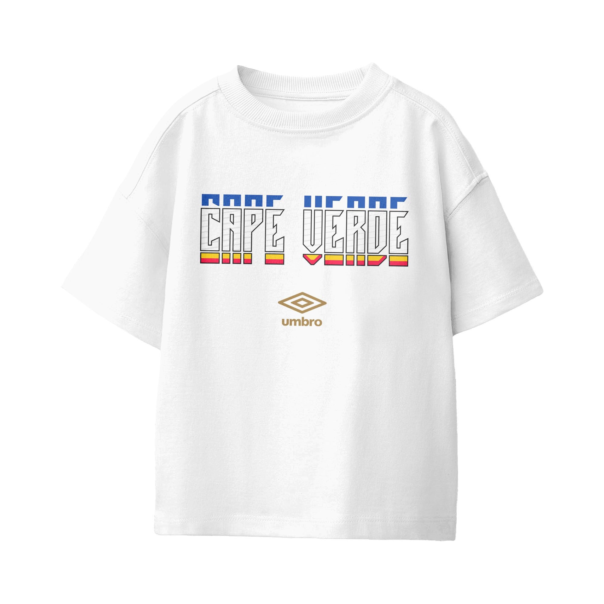 Umbro Cape Verde Stacked Soccer T-Shirt White