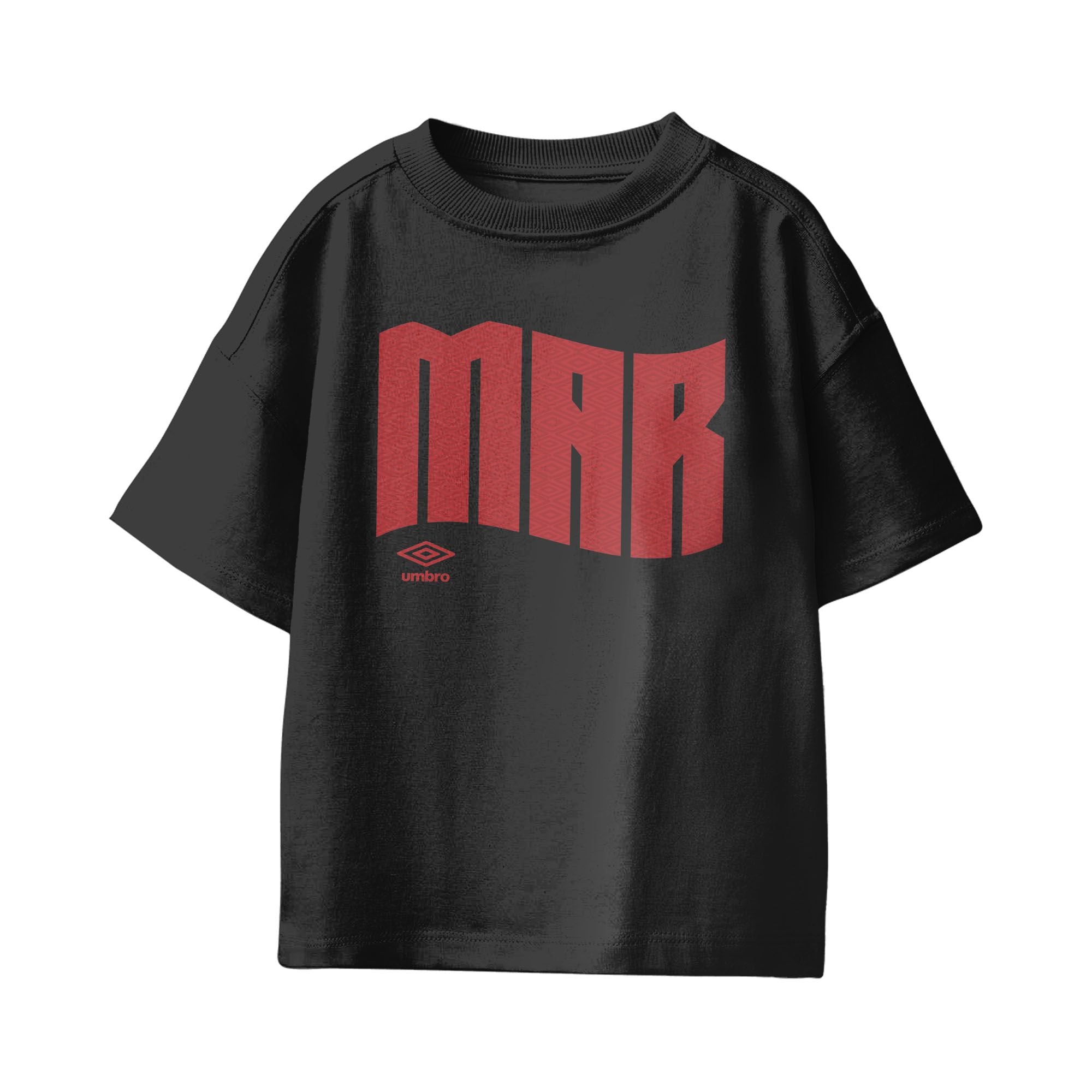 Umbro Kids Morocco Wavy Logo T-Shirt Black