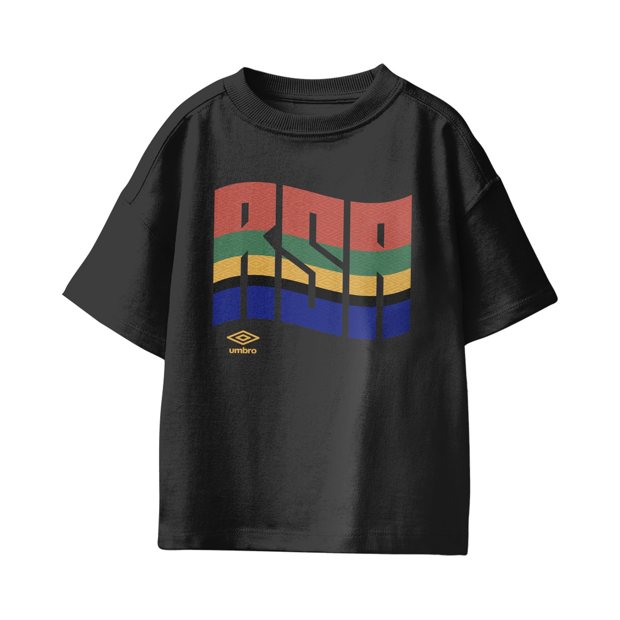 Umbro Kids South Africa Wavy Logo T-Shirt Black