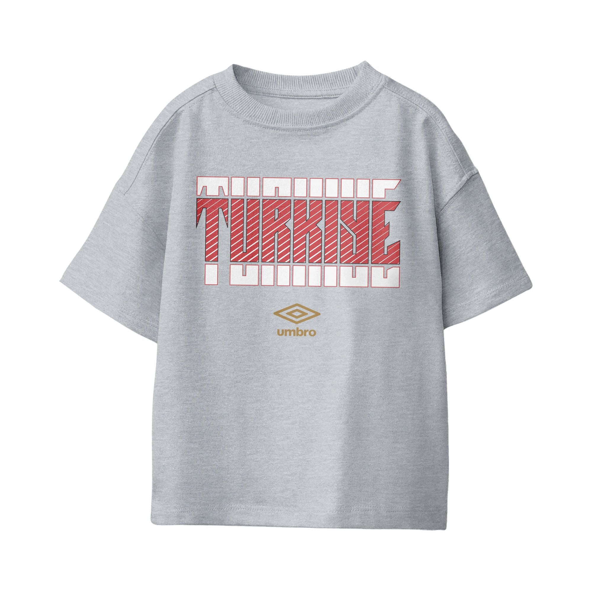 Umbro Turkey Stacked Soccer T-Shirt Sport Grey