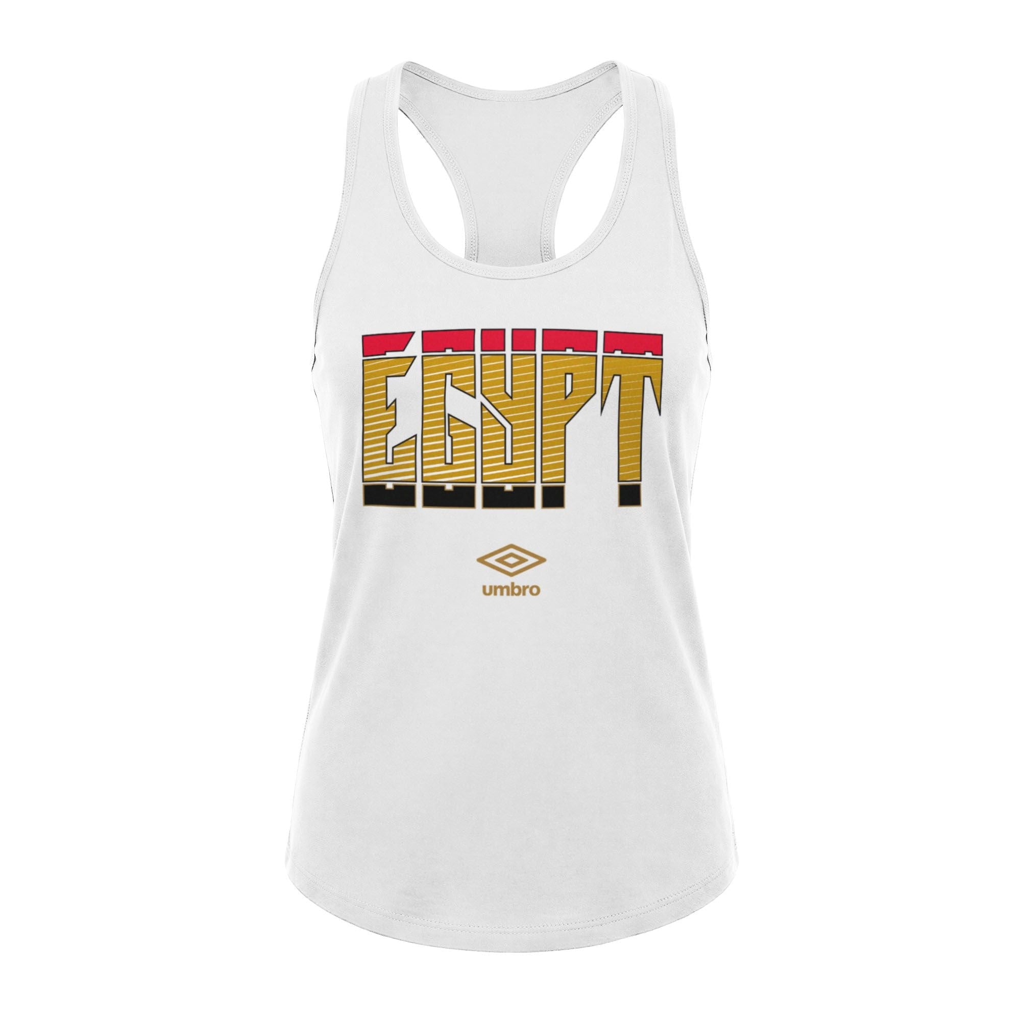 Umbro Egypt Stacked Soccer Tank Bright White