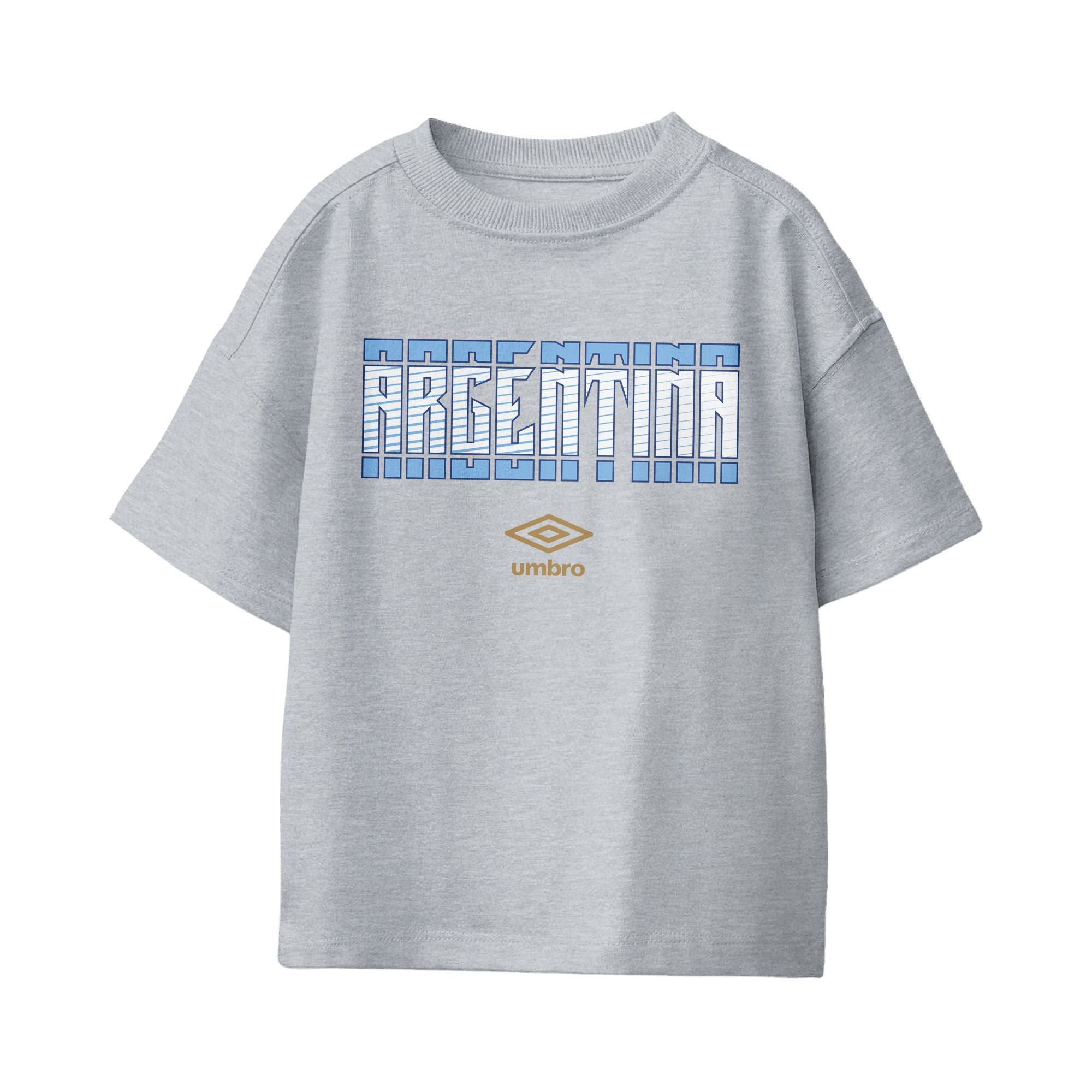 Umbro Argentina Stacked Soccer T-Shirt Sport Grey