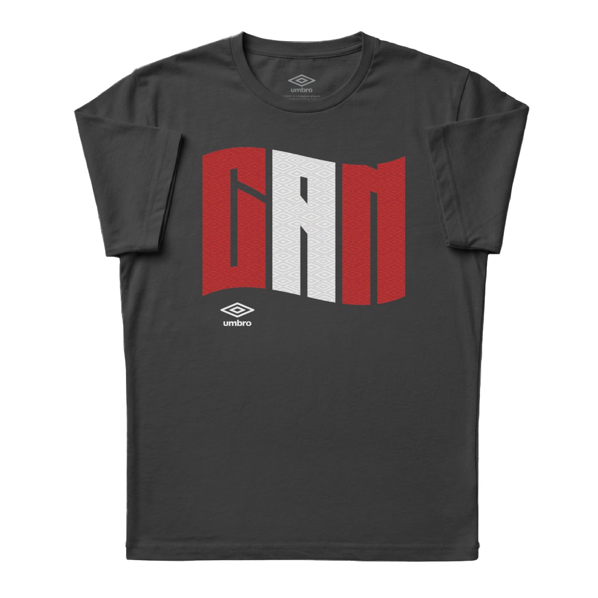 Umbro Adult Unisex Canada Wavy Logo T-Shirt Black