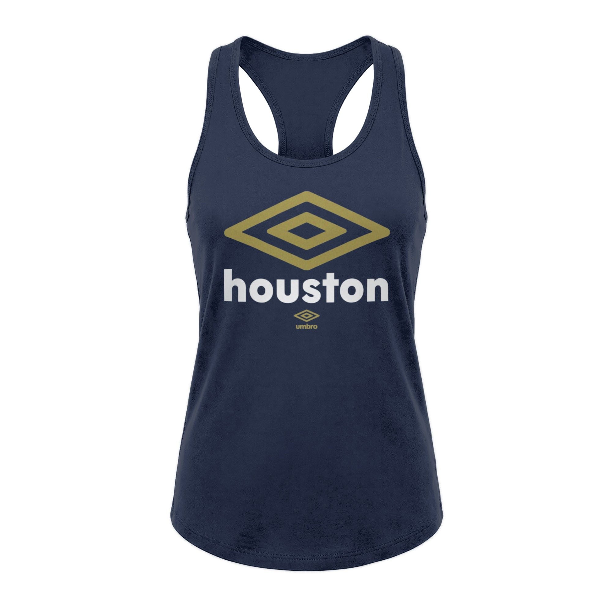 Umbro Houston City Diamond Logo Tank Midnight Navy