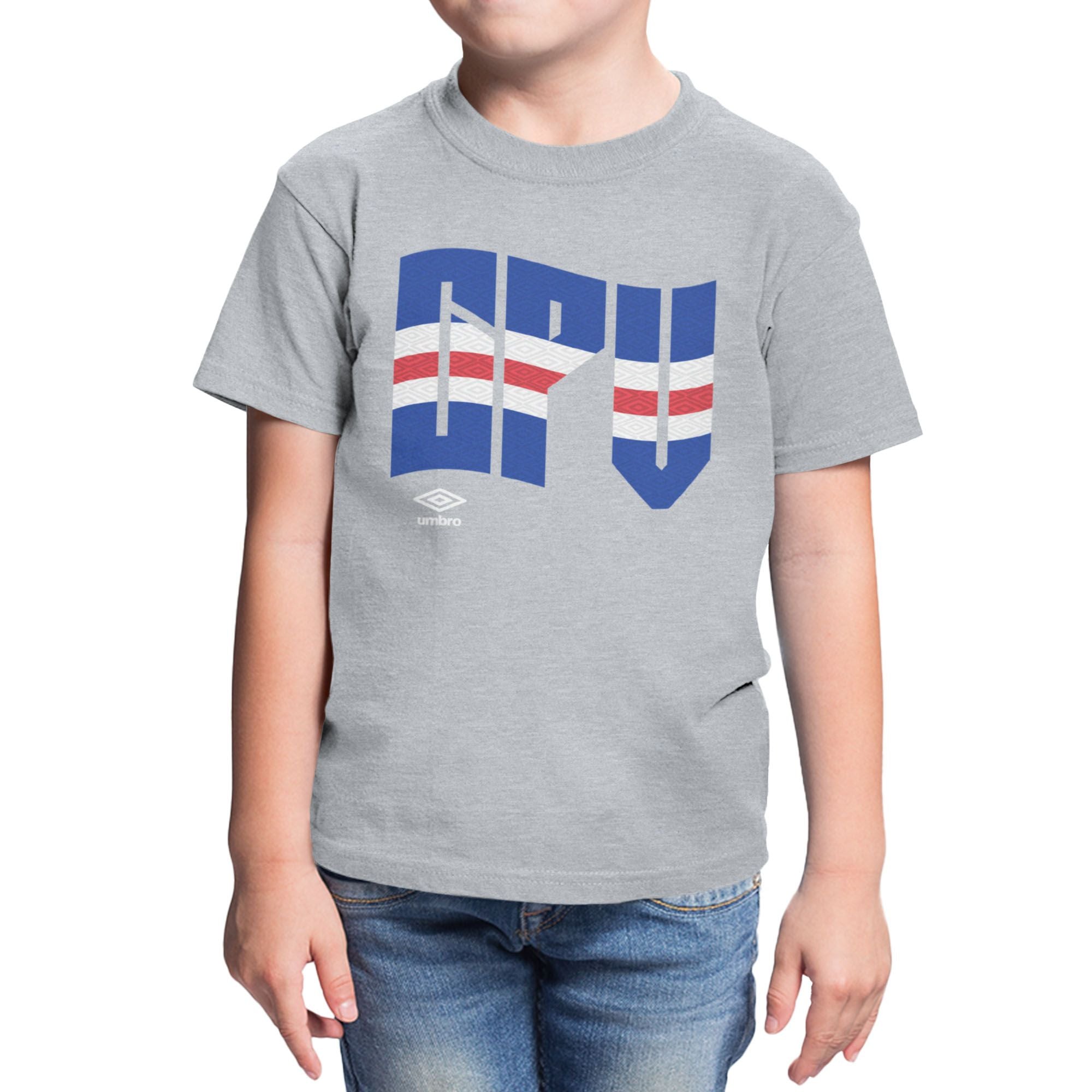 Umbro Kids Cape Verde Wavy Logo T-Shirt