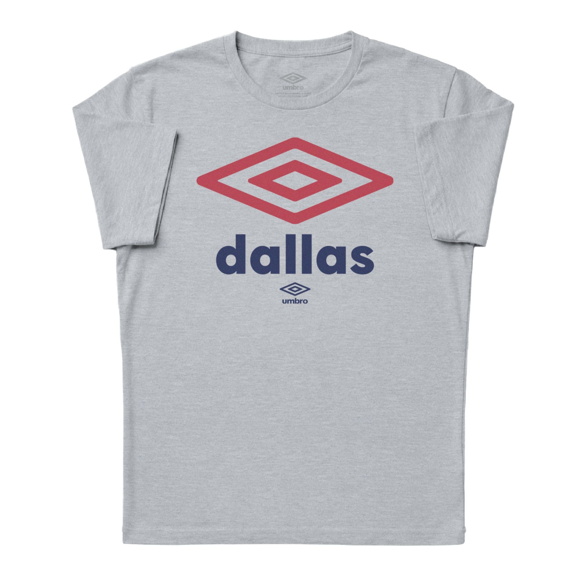 Umbro Dallas City Diamond Logo T-Shirt Sport Grey