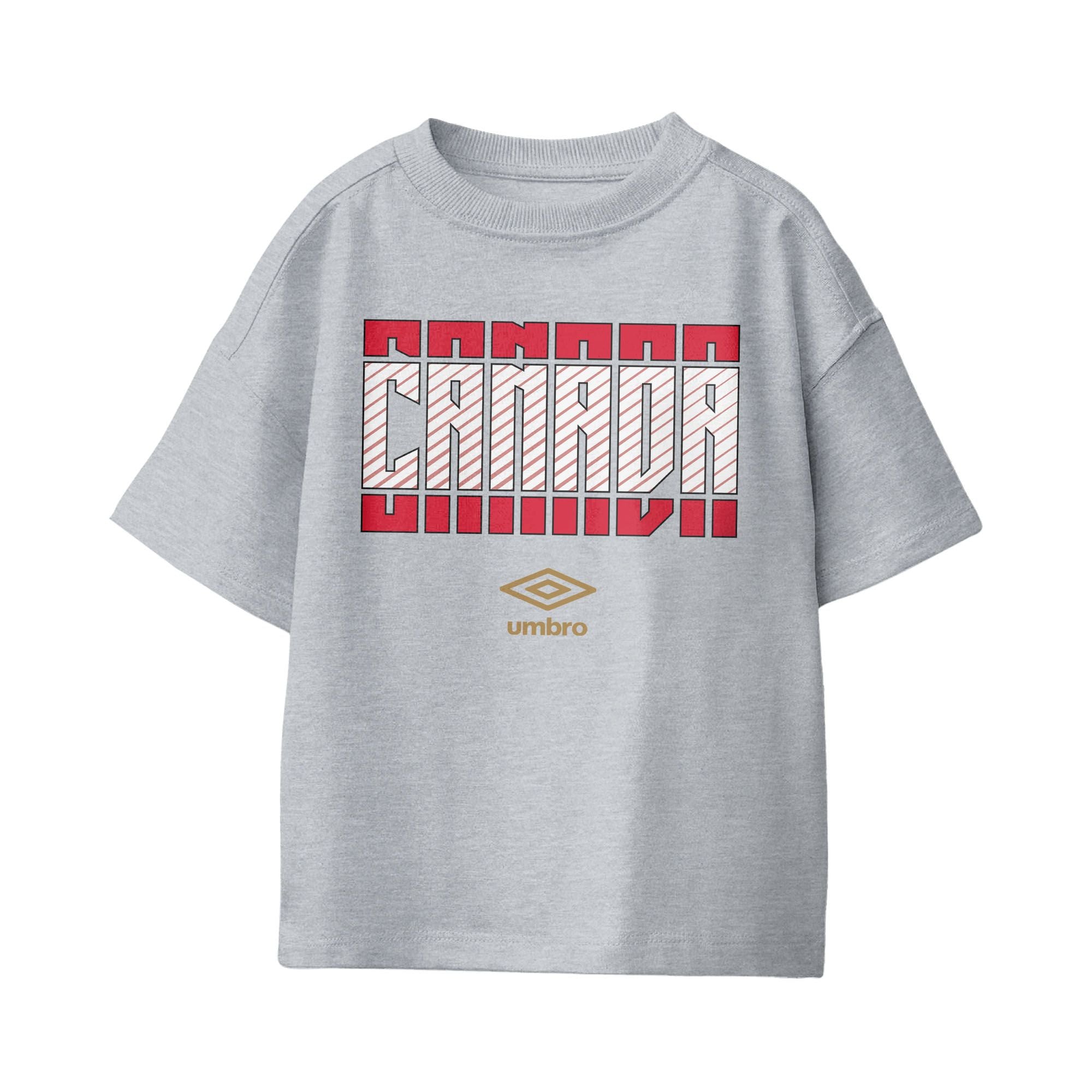 Umbro Canada Stacked Soccer T-Shirt Sport Grey