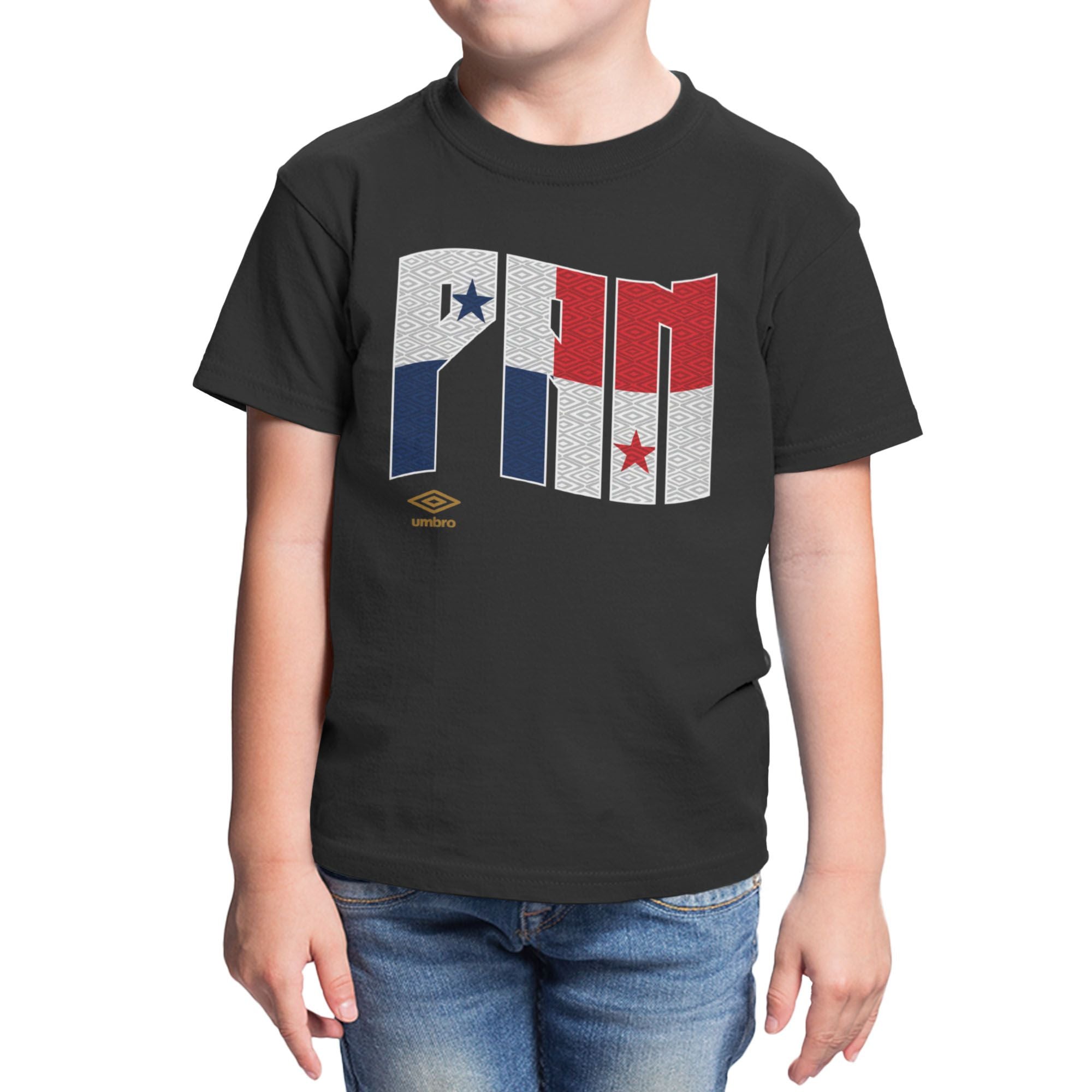 Umbro Kids Panama Wavy Logo T-Shirt