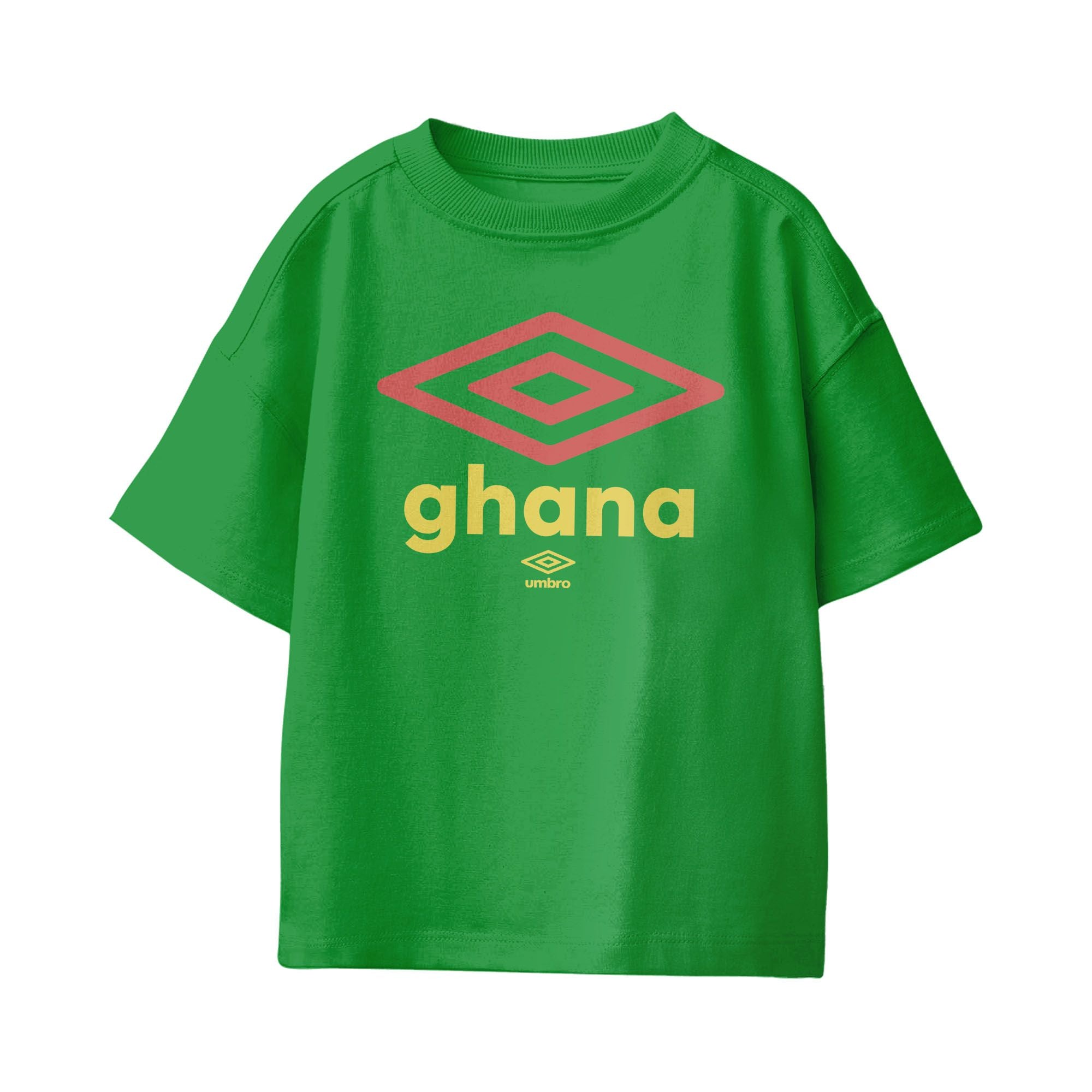 Umbro Kids Ghana Diamond Logo T-Shirt Turf Green