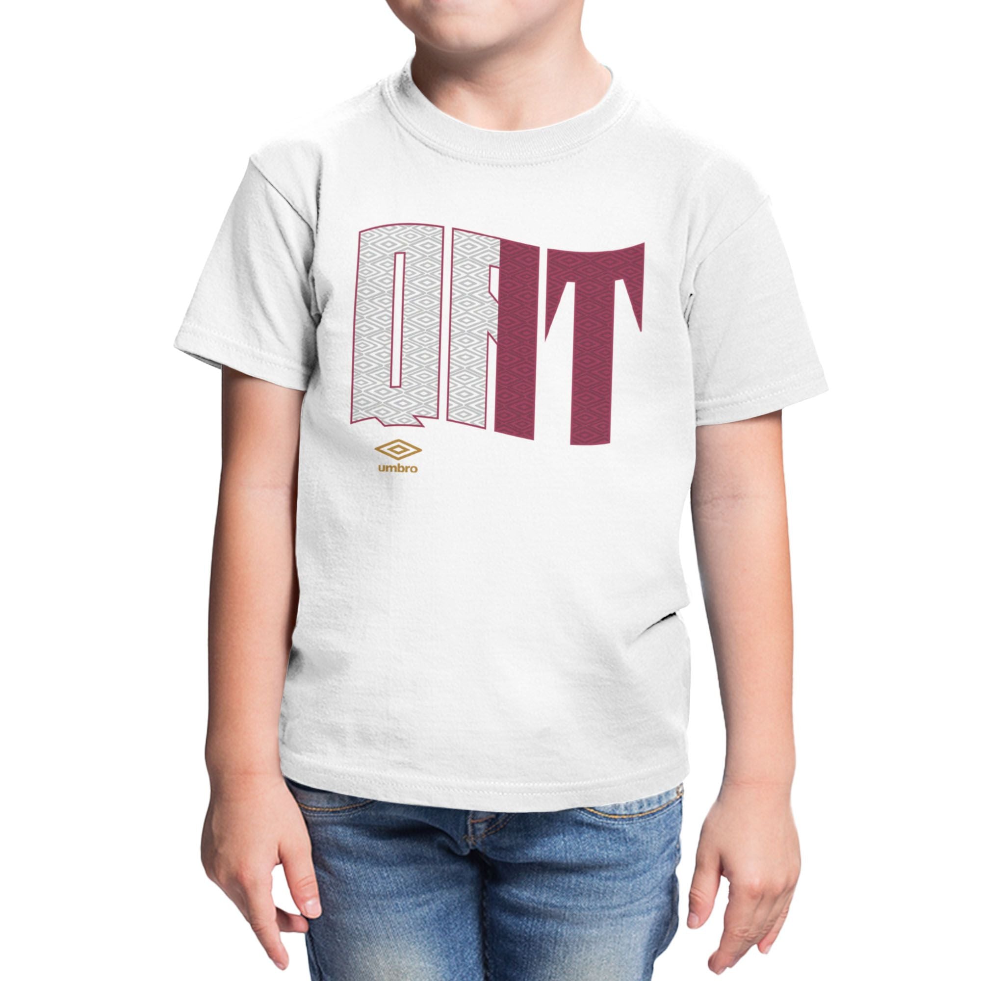 Umbro Kids Qatar Wavy Logo T-Shirt