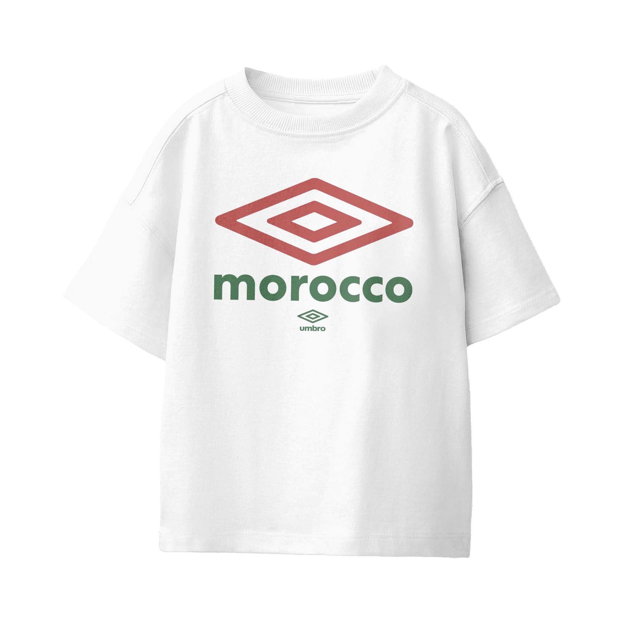 Umbro Kids Unisex Morocco Diamond Logo T-Shirt White