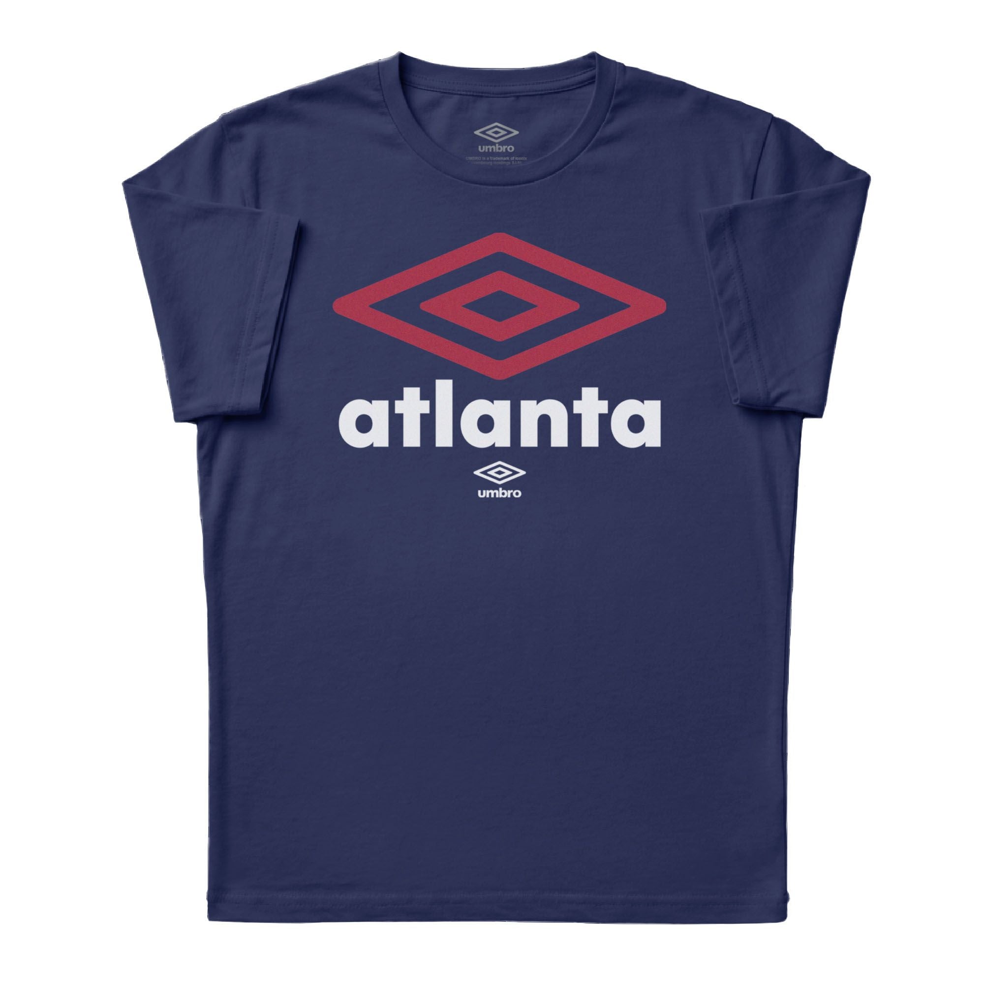 Umbro Adult Unisex Atlanta City Diamond Logo T-Shirt Navy