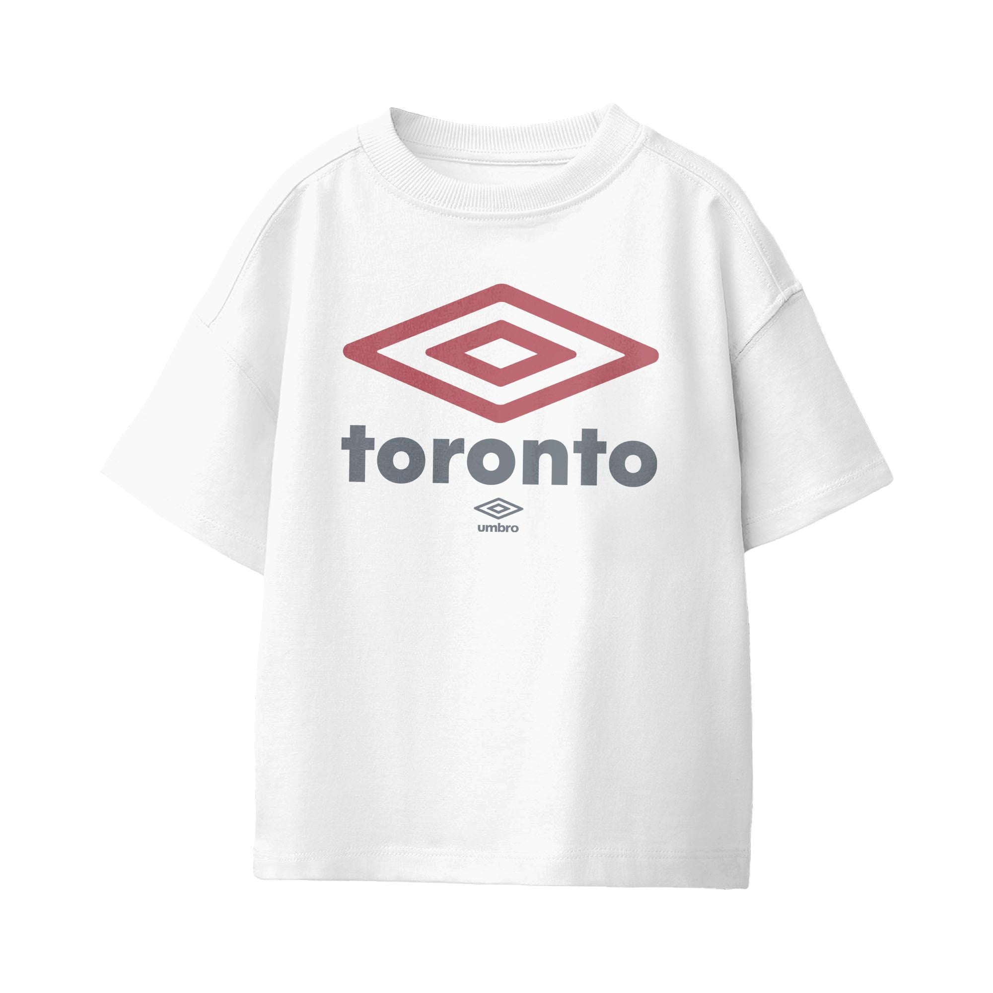 Umbro Kids Unisex Toronto City Diamond Logo T-Shirt White