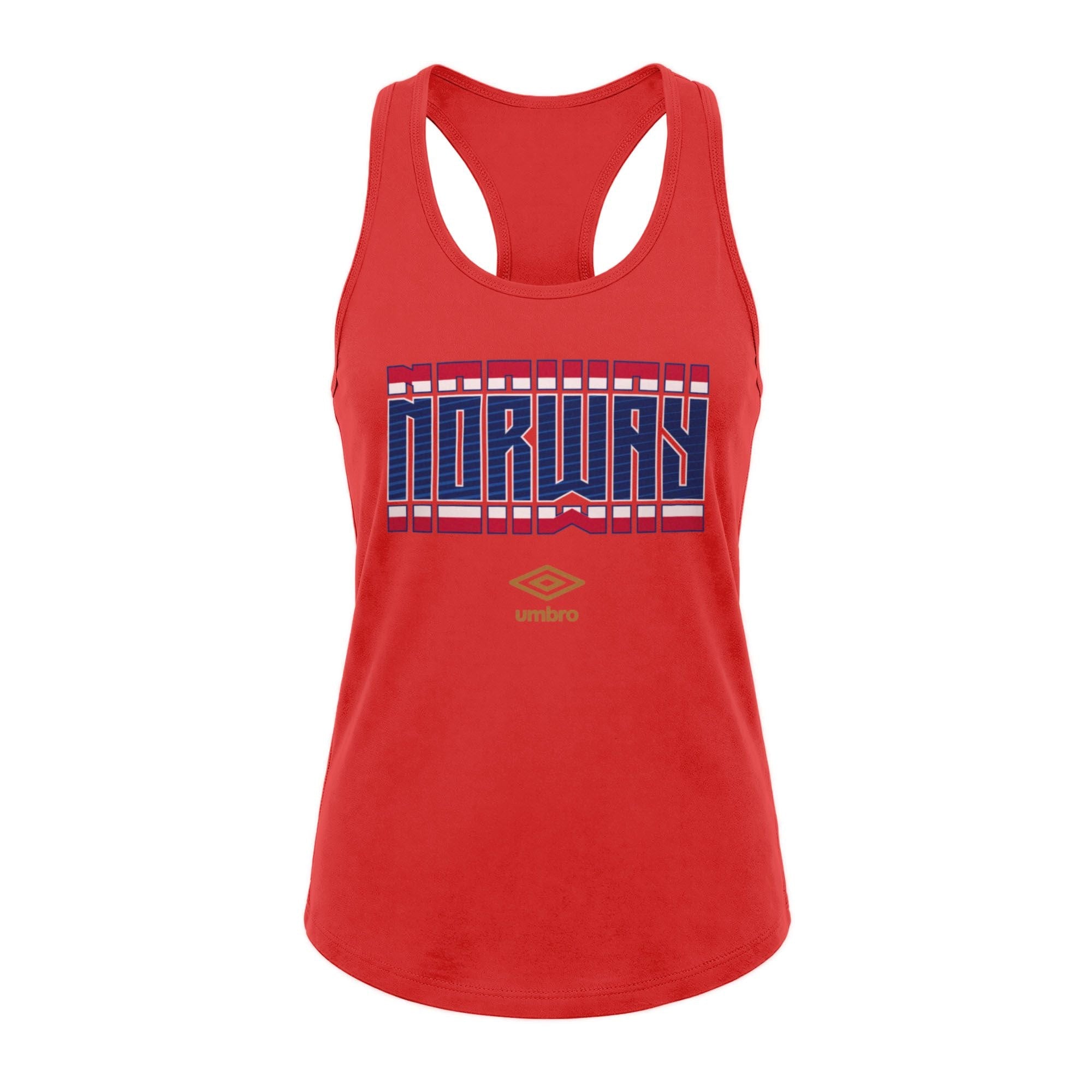 Umbro Norway Stacked Soccer Tank Red