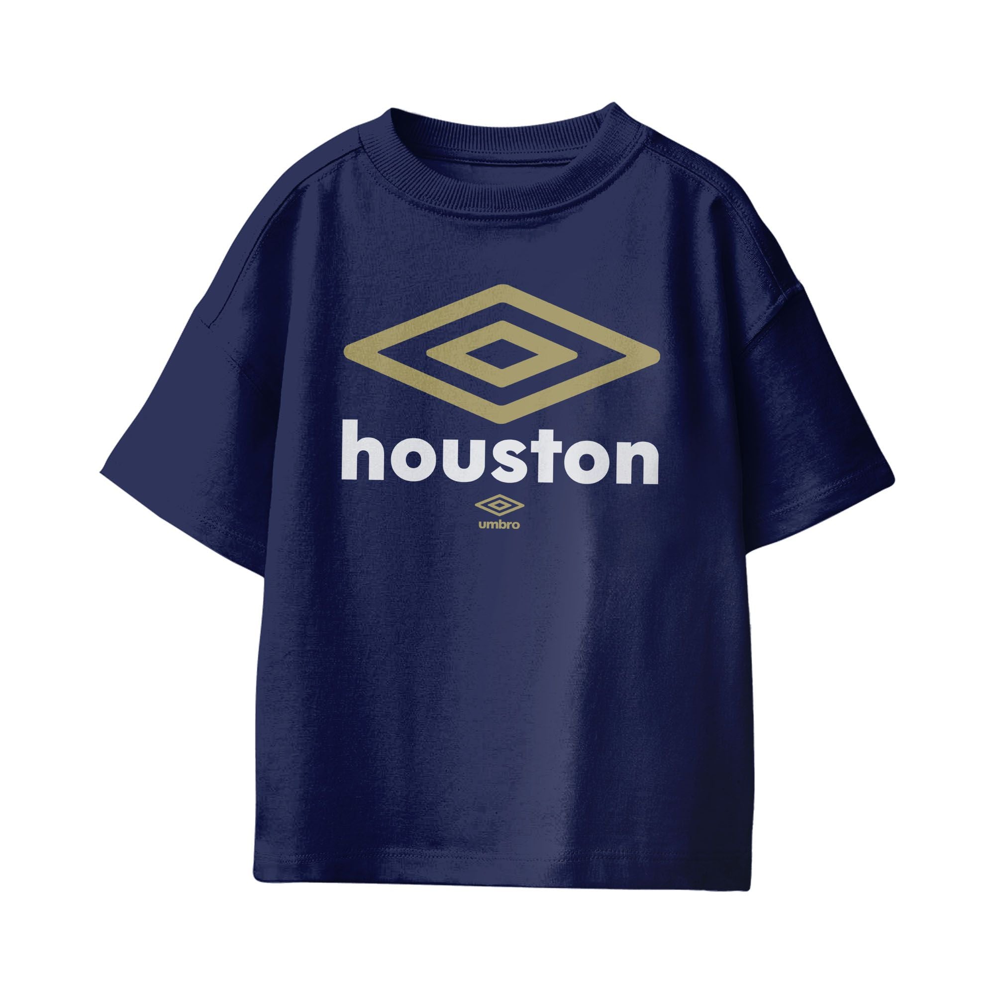 Umbro Kids Houston City Diamond Logo T-Shirt Navy
