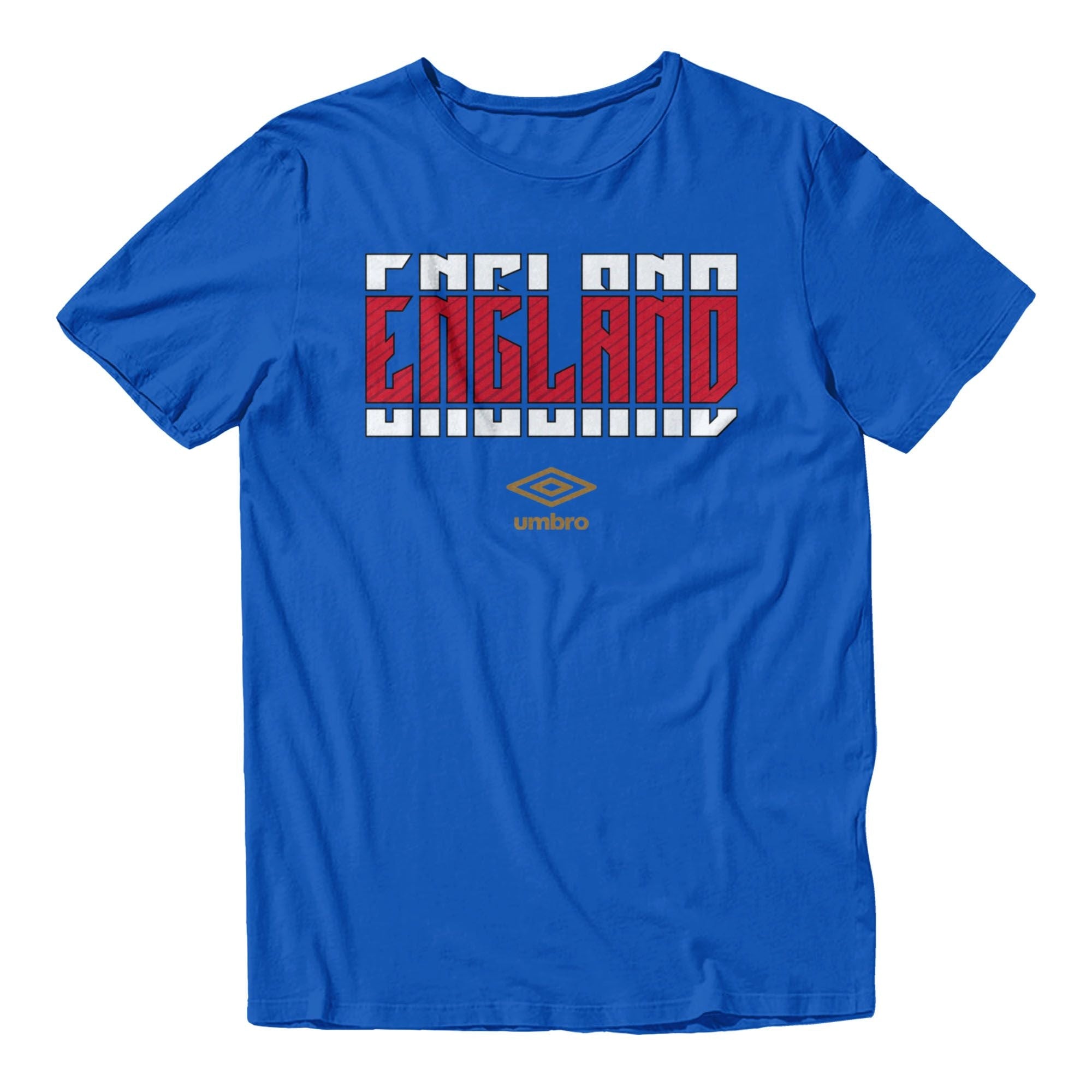 Umbro England Stacked Soccer T-Shirt Royal