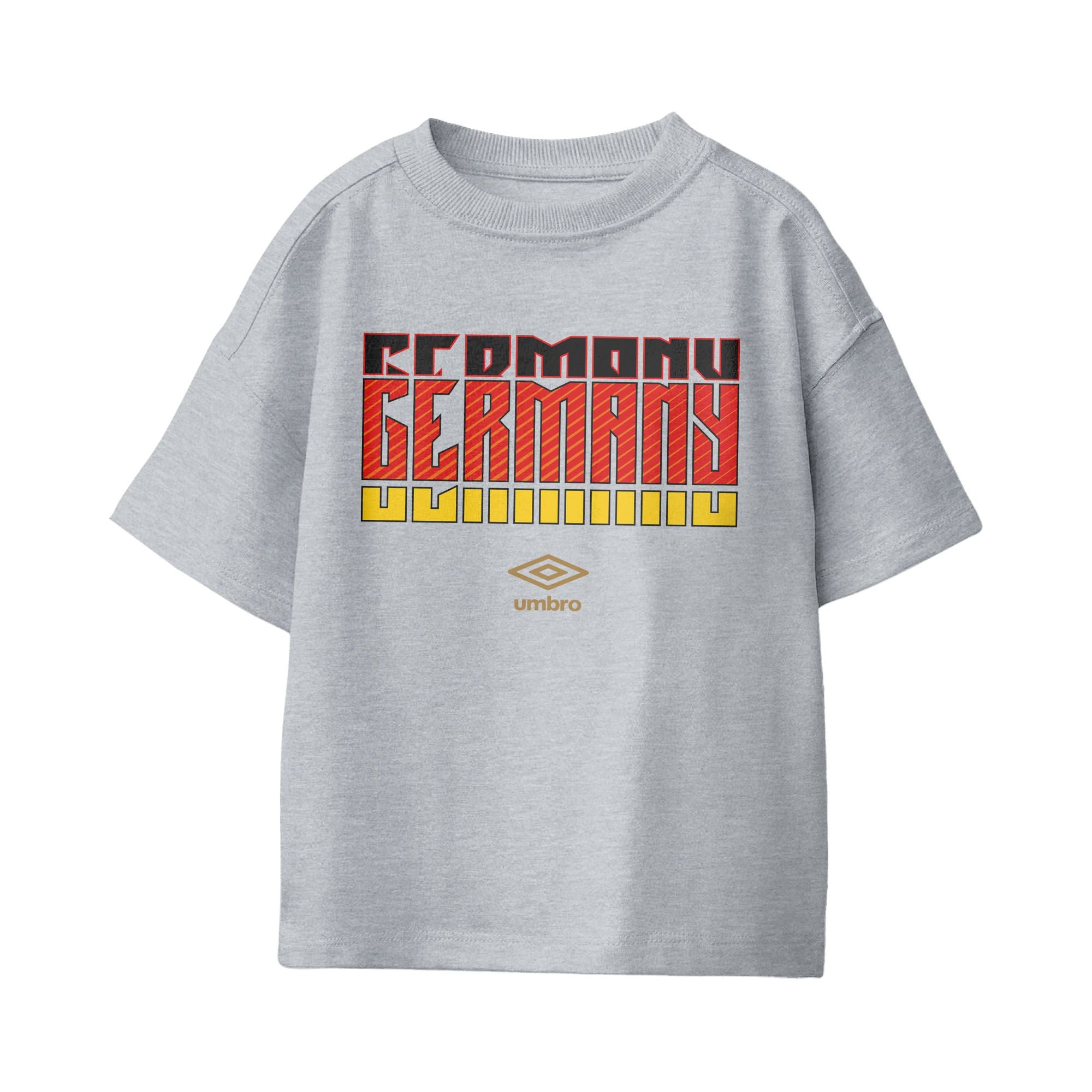 Umbro Germany Stacked Soccer T-Shirt Sport Grey