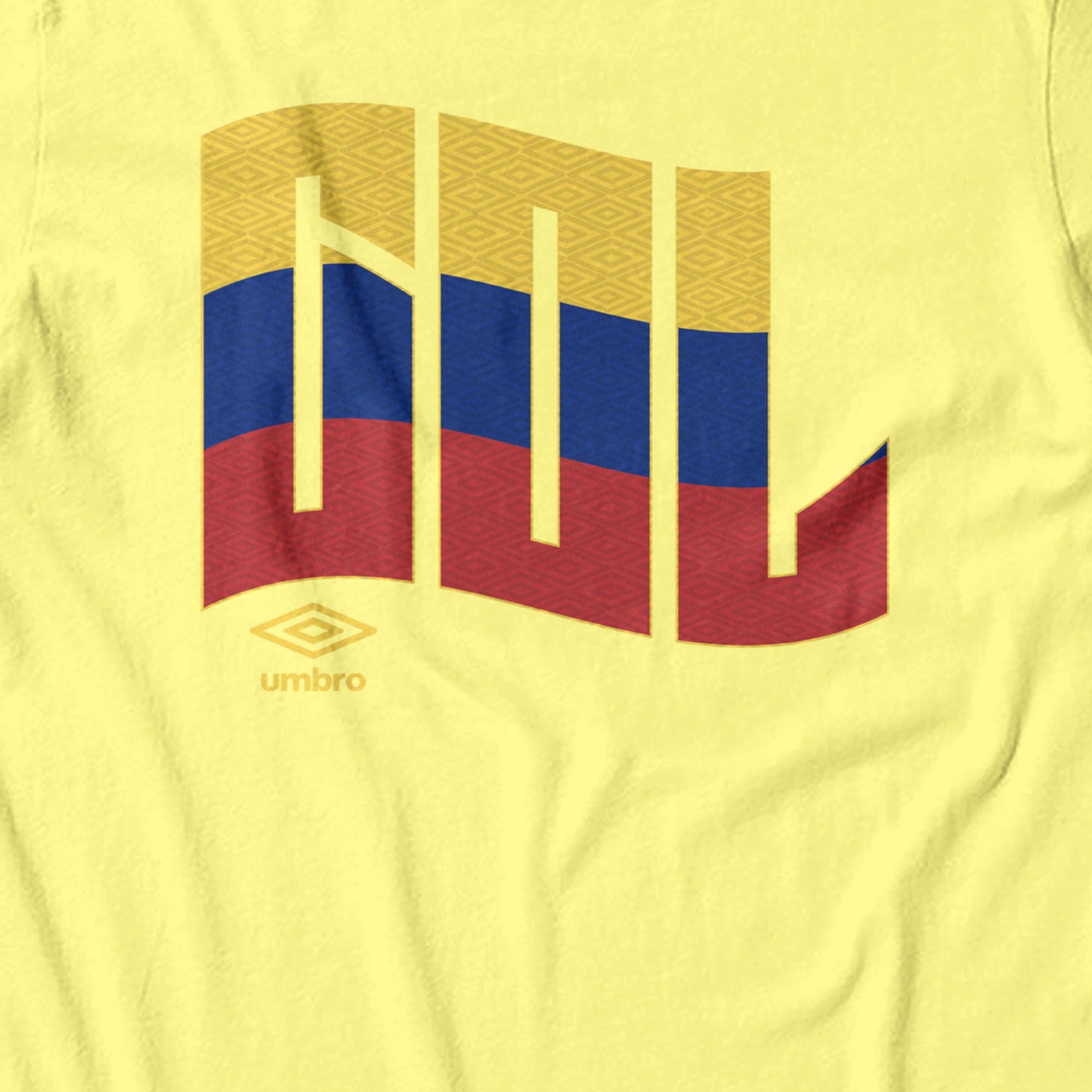 Umbro Colombia Wavy Logo T-Shirt Corn Silk