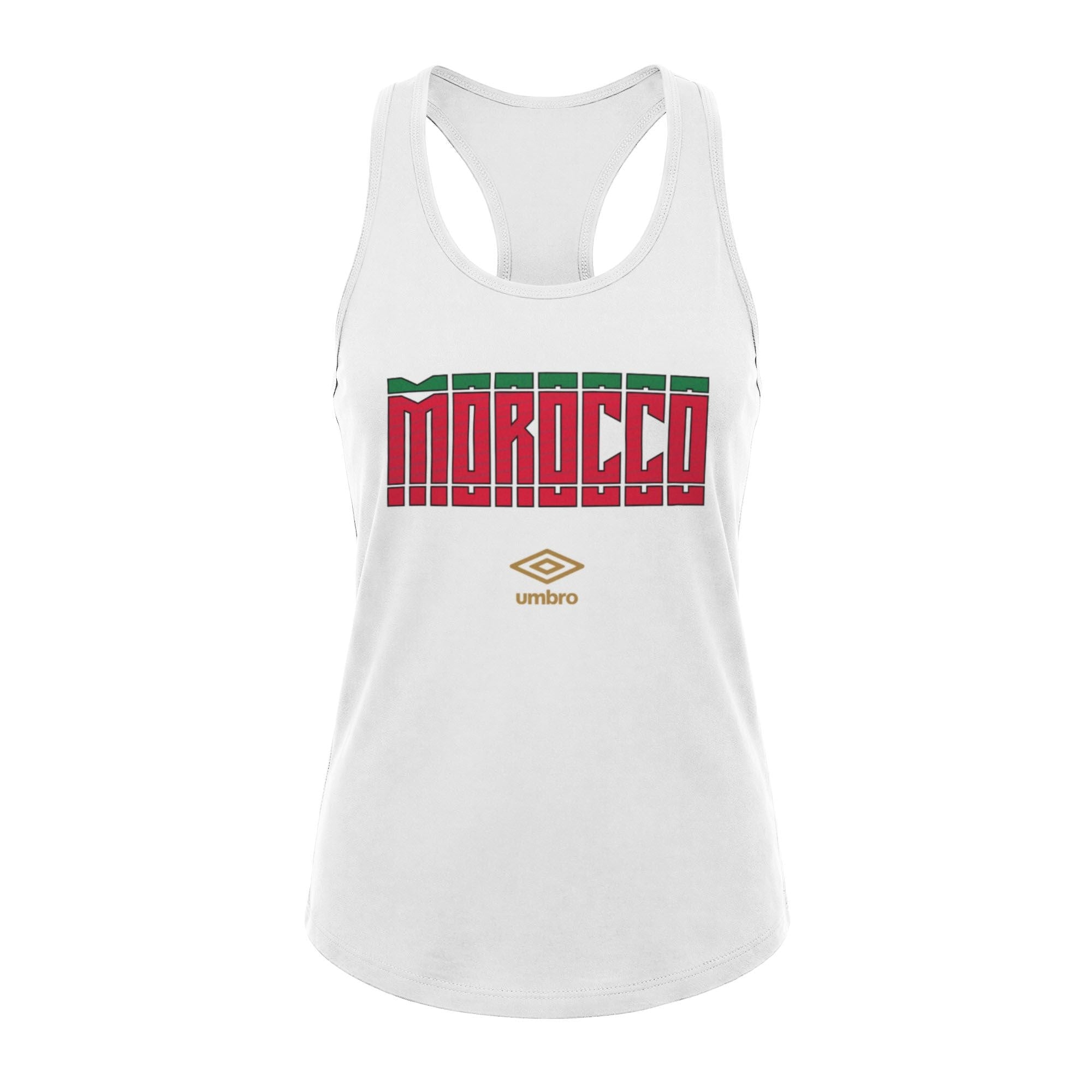 Umbro Morocco Stacked Soccer Tank Bright White