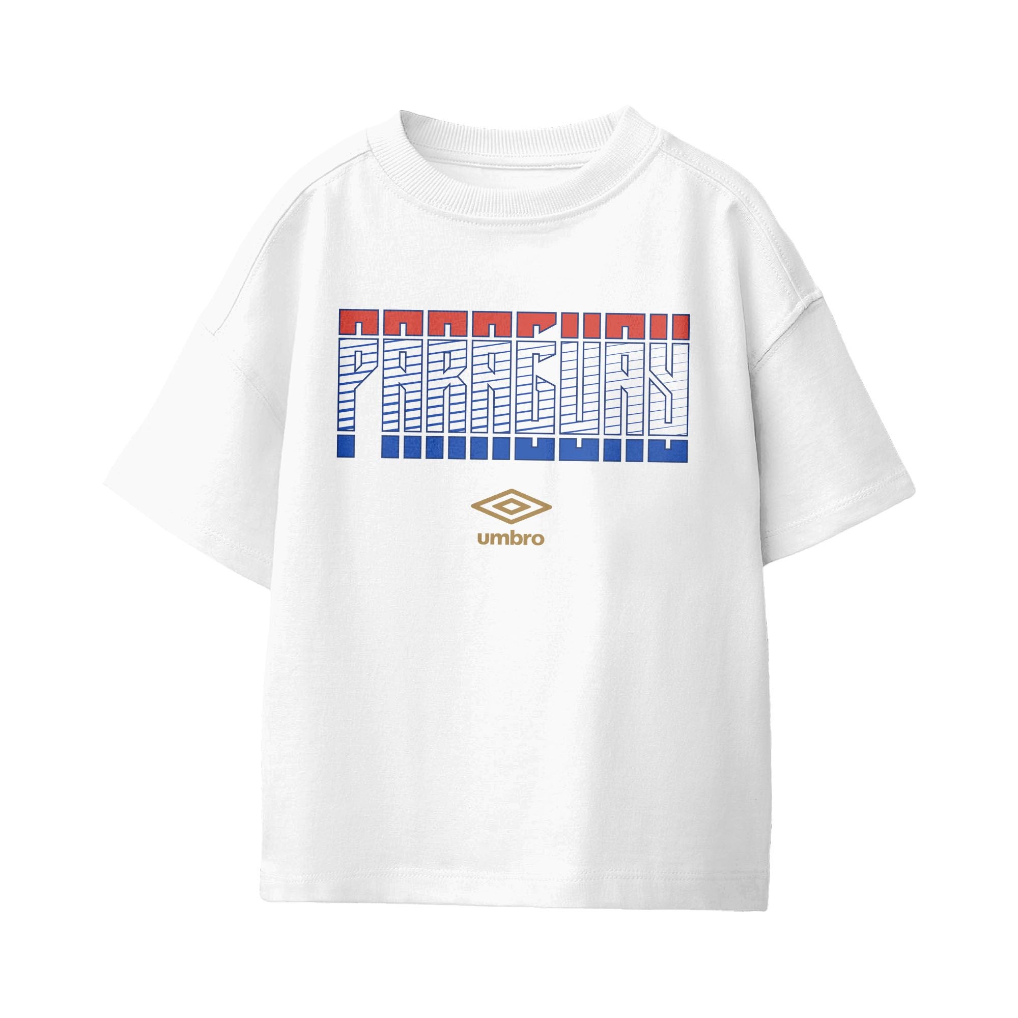 Umbro Paraguay Stacked Soccer T-Shirt White