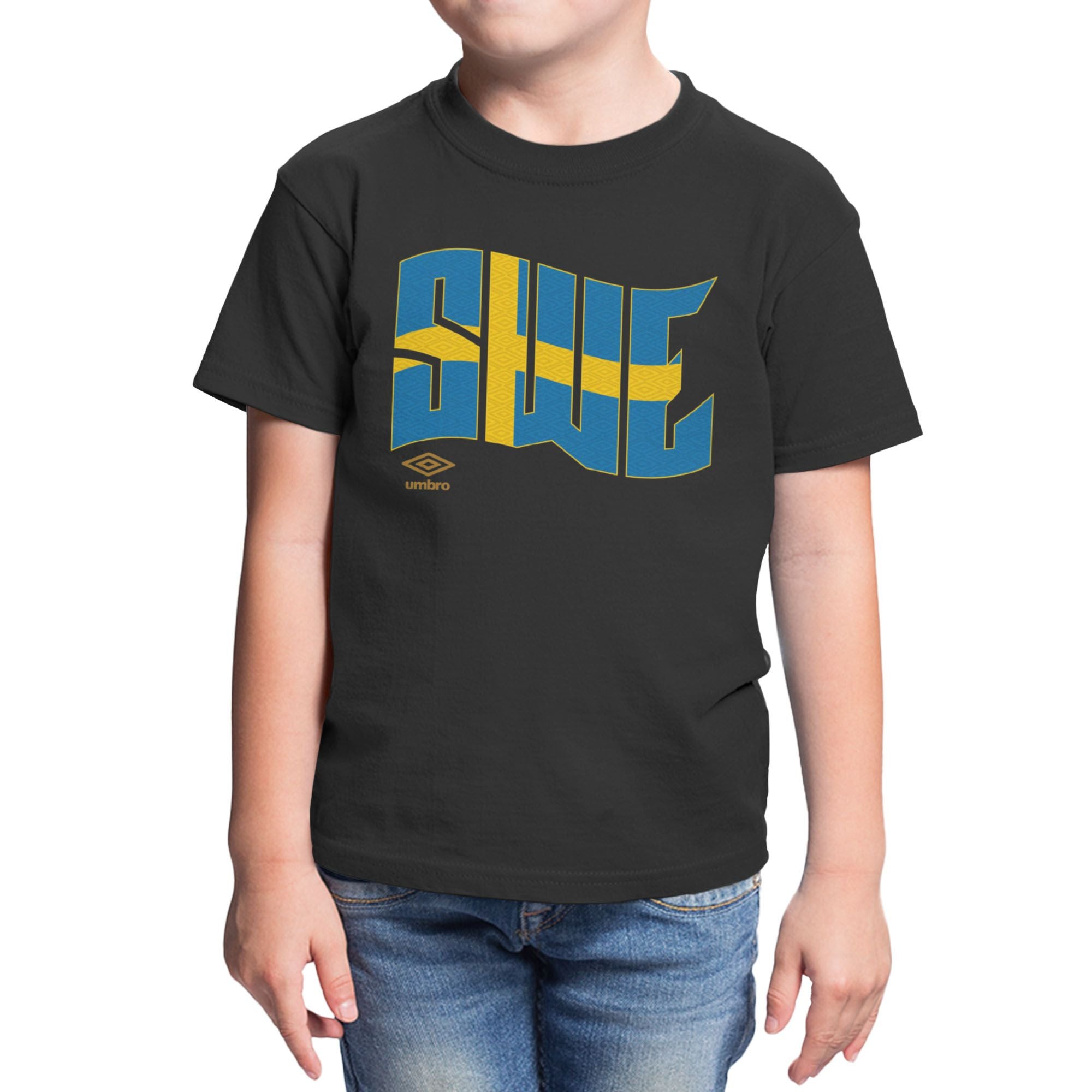 Umbro Kids Sweden Wavy Logo T-Shirt