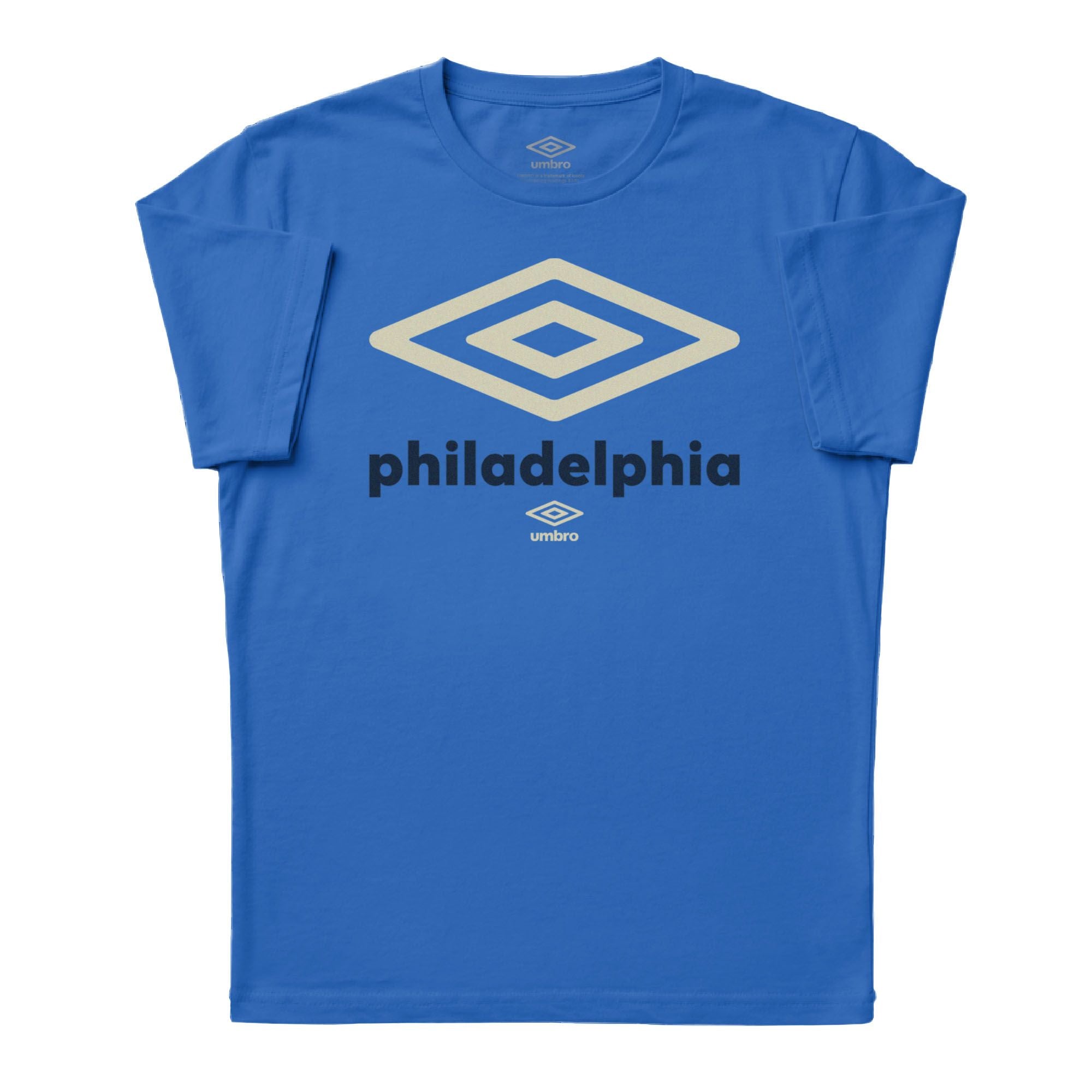 Umbro Adult Unisex Philadelphia City Diamond Logo T-Shirt Royal