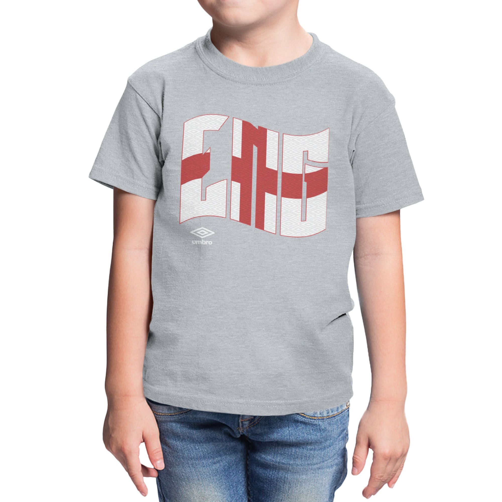 Umbro Kids England Wavy Logo T-Shirt
