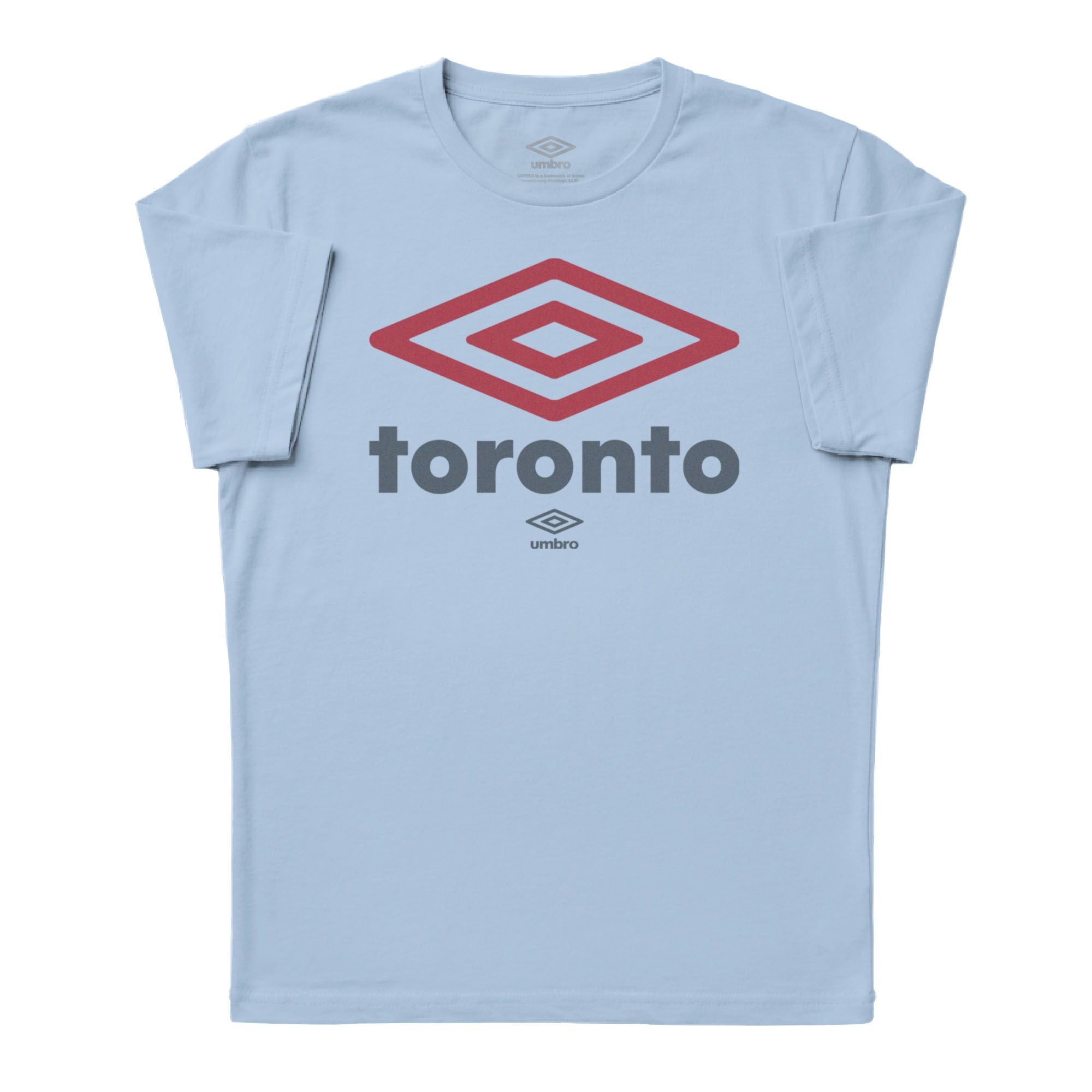 Umbro Adult Unisex Toronto City Diamond Logo T-Shirt Light Blue