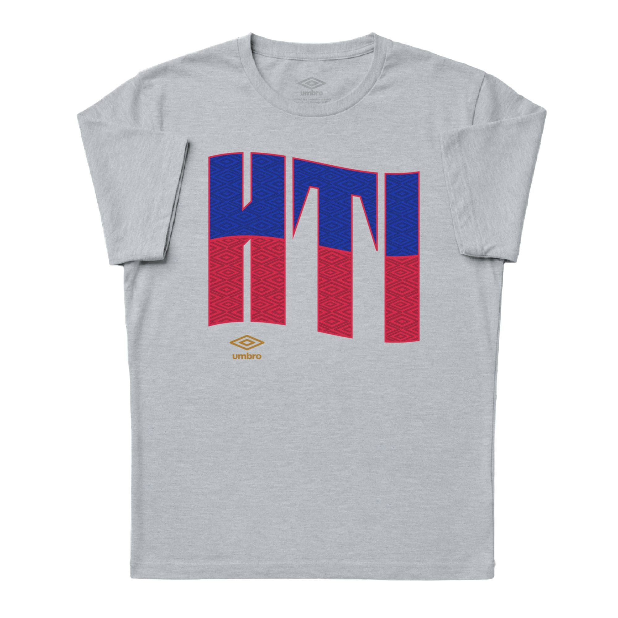 Umbro Adult Unisex Haiti Wavy Logo T-Shirt Sport Grey