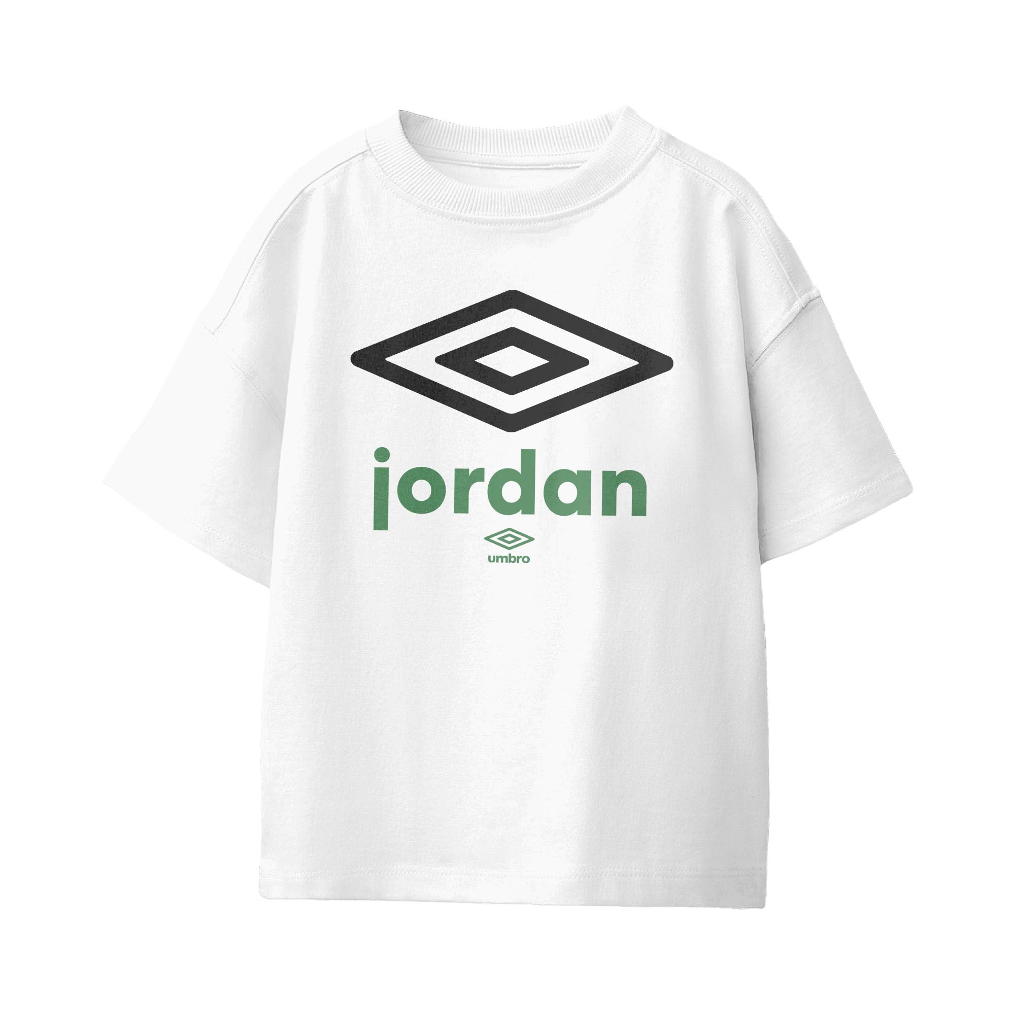 Umbro Kids Unisex Jordan Diamond Logo T-Shirt White