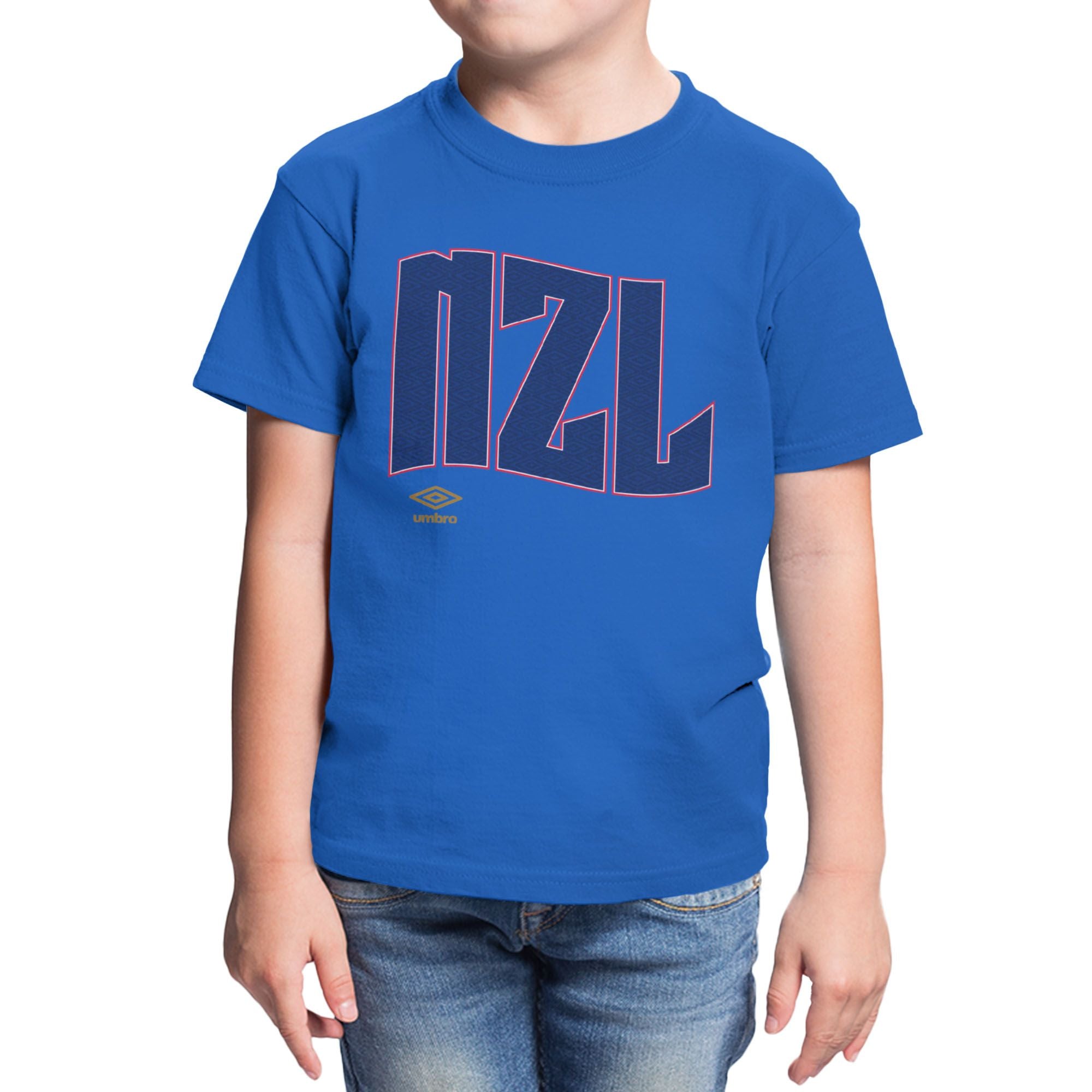 Umbro Kids New Zealand Wavy Logo T-Shirt