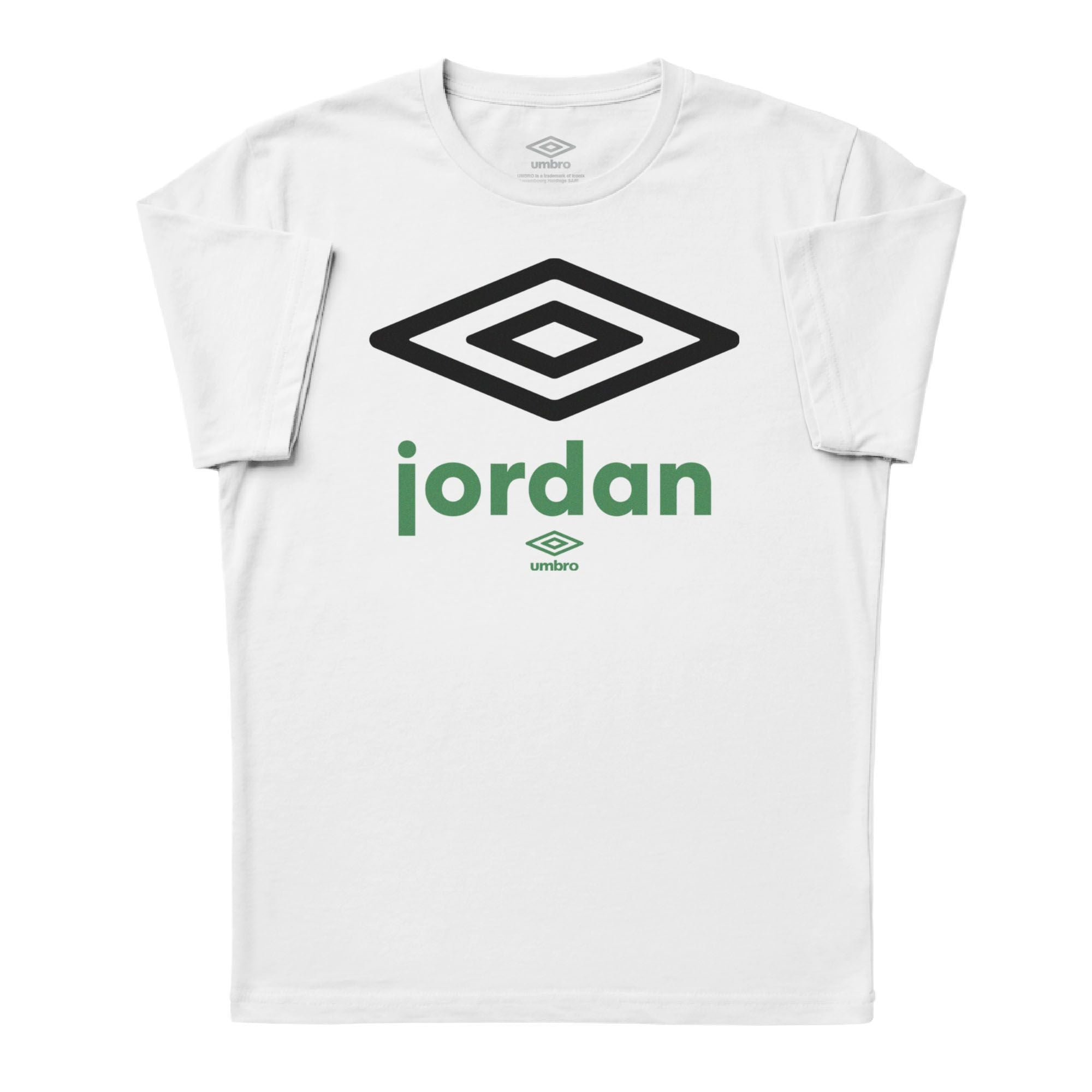Umbro Adult Unisex Jordan Diamond Logo T-Shirt White