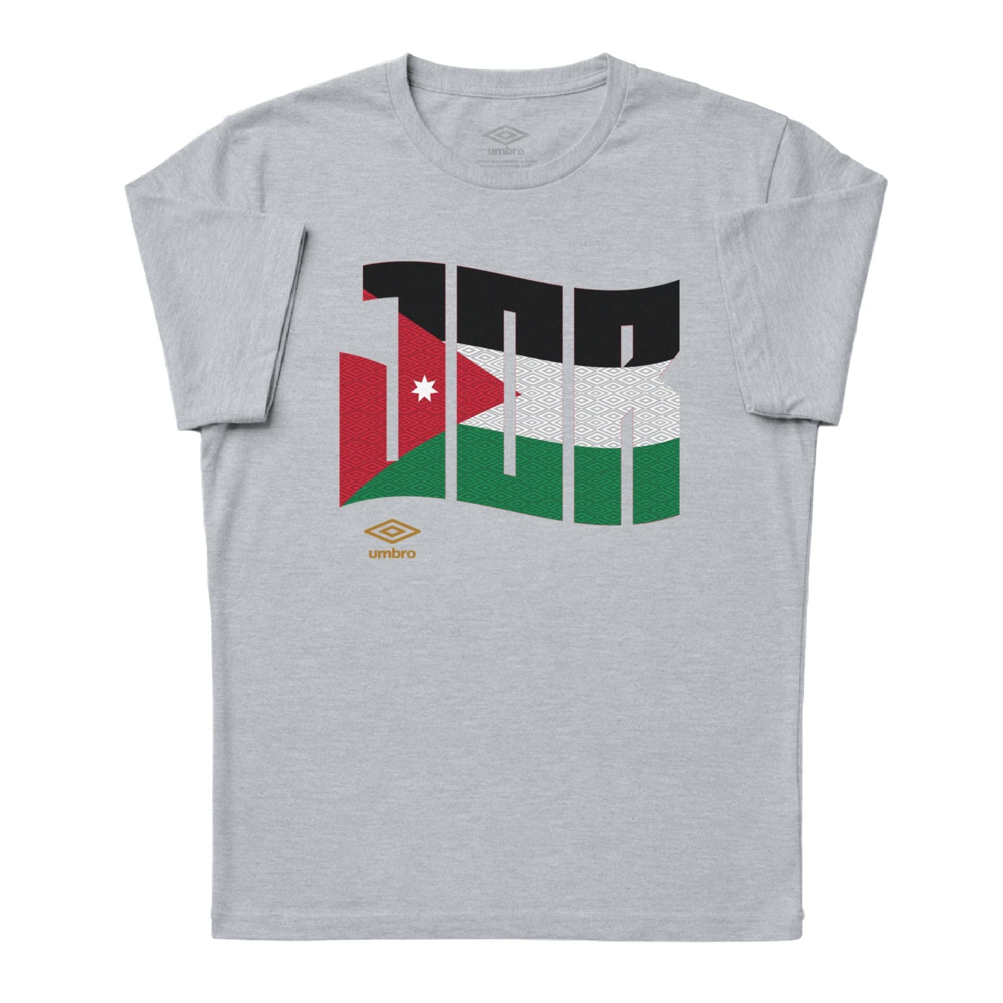 Umbro Adult Jordan Wavy Logo T-Shirt Sport Grey