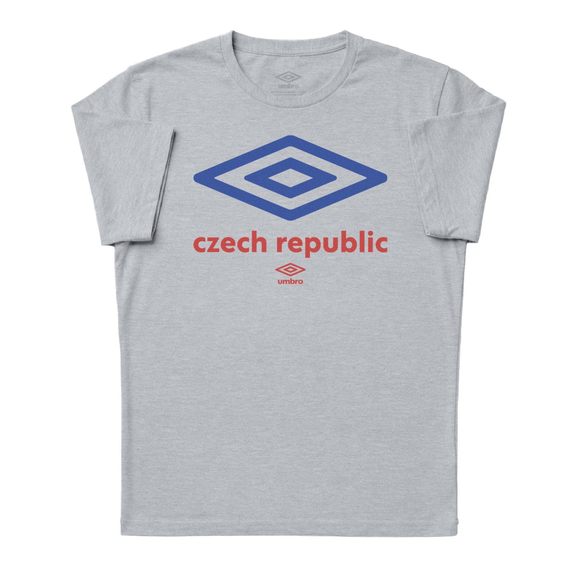 Umbro Czech Republic Diamond Logo T-Shirt Sport Grey