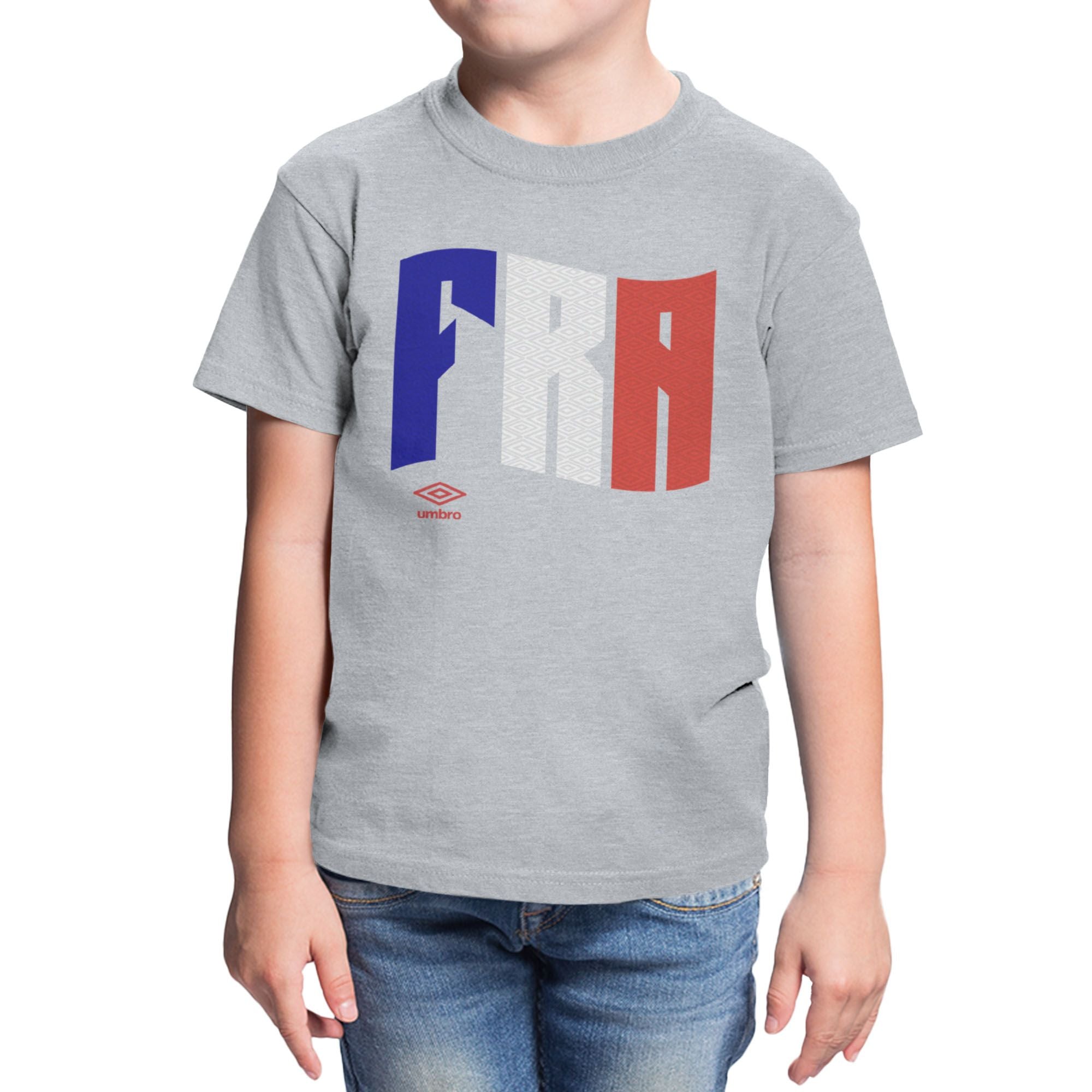 Umbro Kids France Wavy Logo T-Shirt