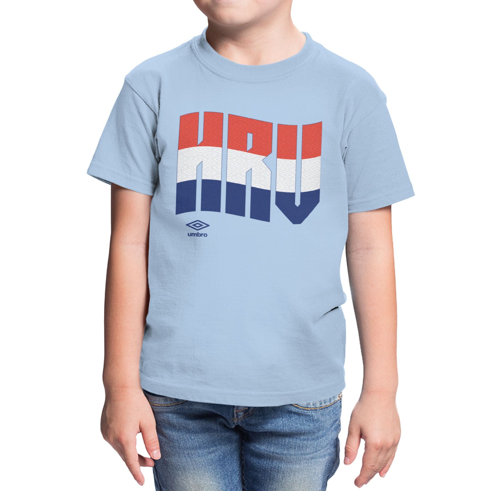 Umbro Kids Croatia Wavy Logo T-Shirt