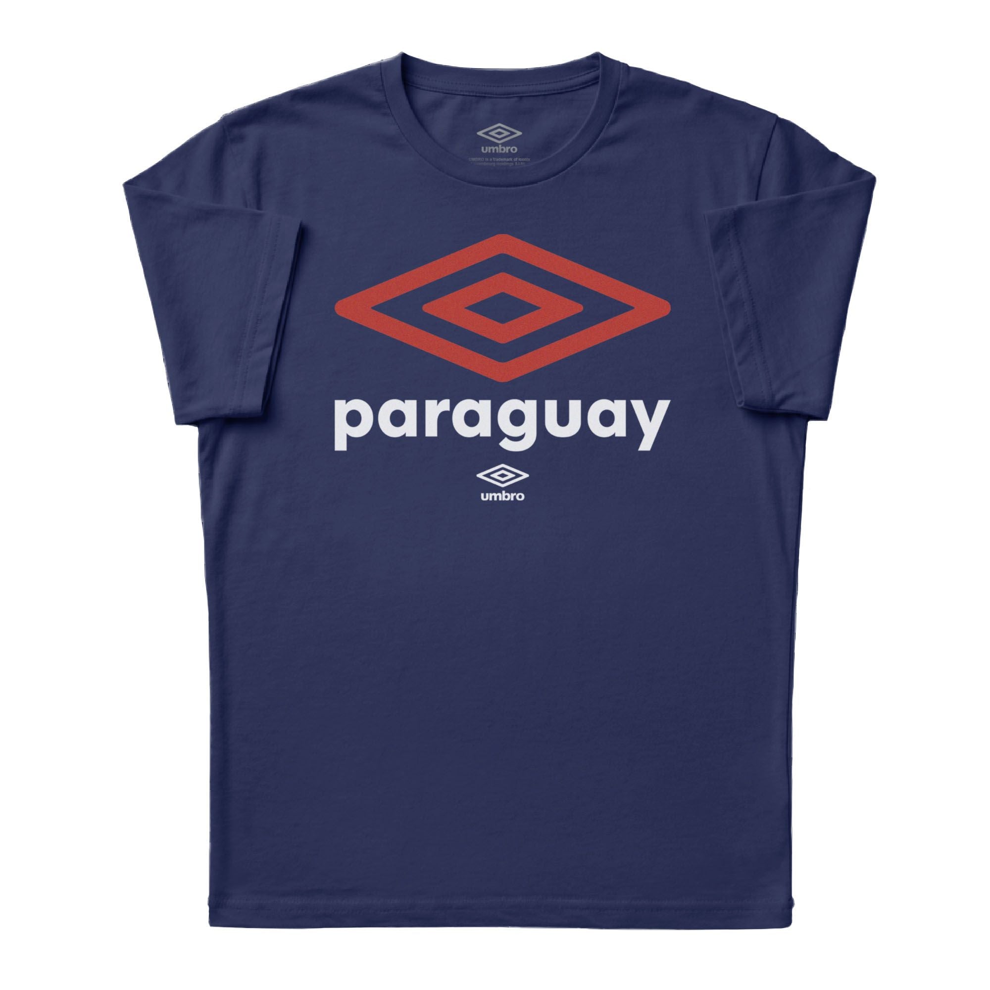 Umbro Adult Unisex Paraguay Diamond Logo T-Shirt Navy