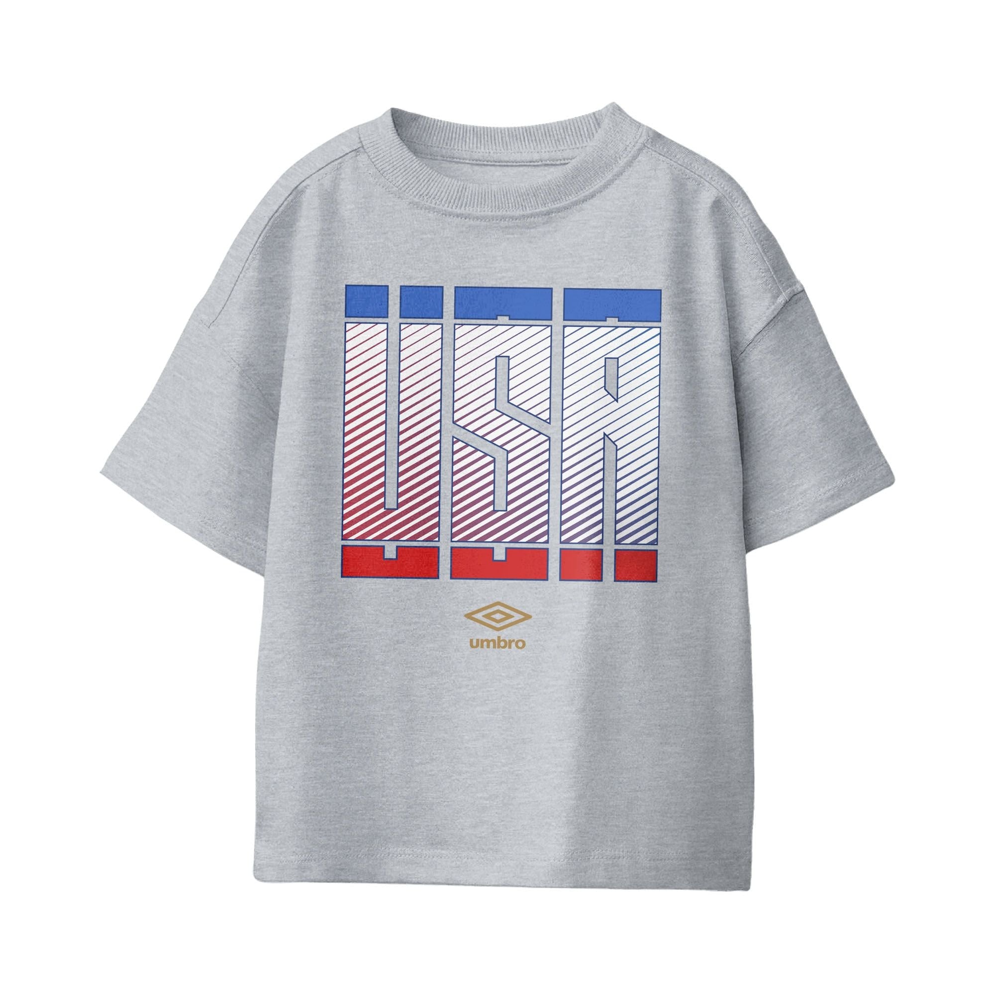 Umbro USA Stacked Soccer T-Shirt Sport Grey