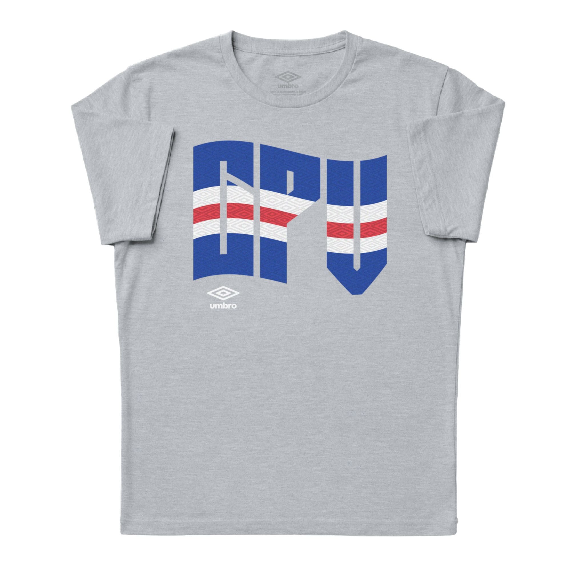 Umbro Cape Verde Wavy Logo T-Shirt Sport Grey