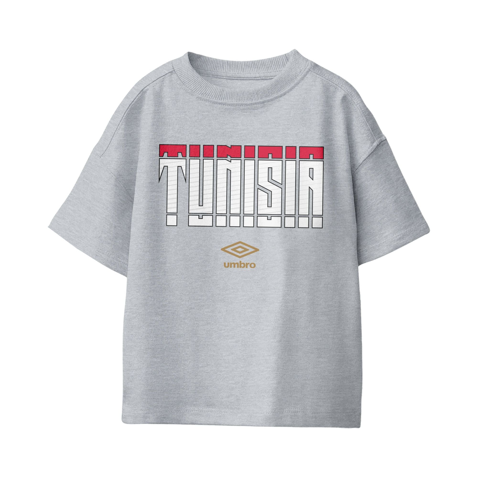 Umbro Tunisia Stacked Soccer T-Shirt Sport Grey