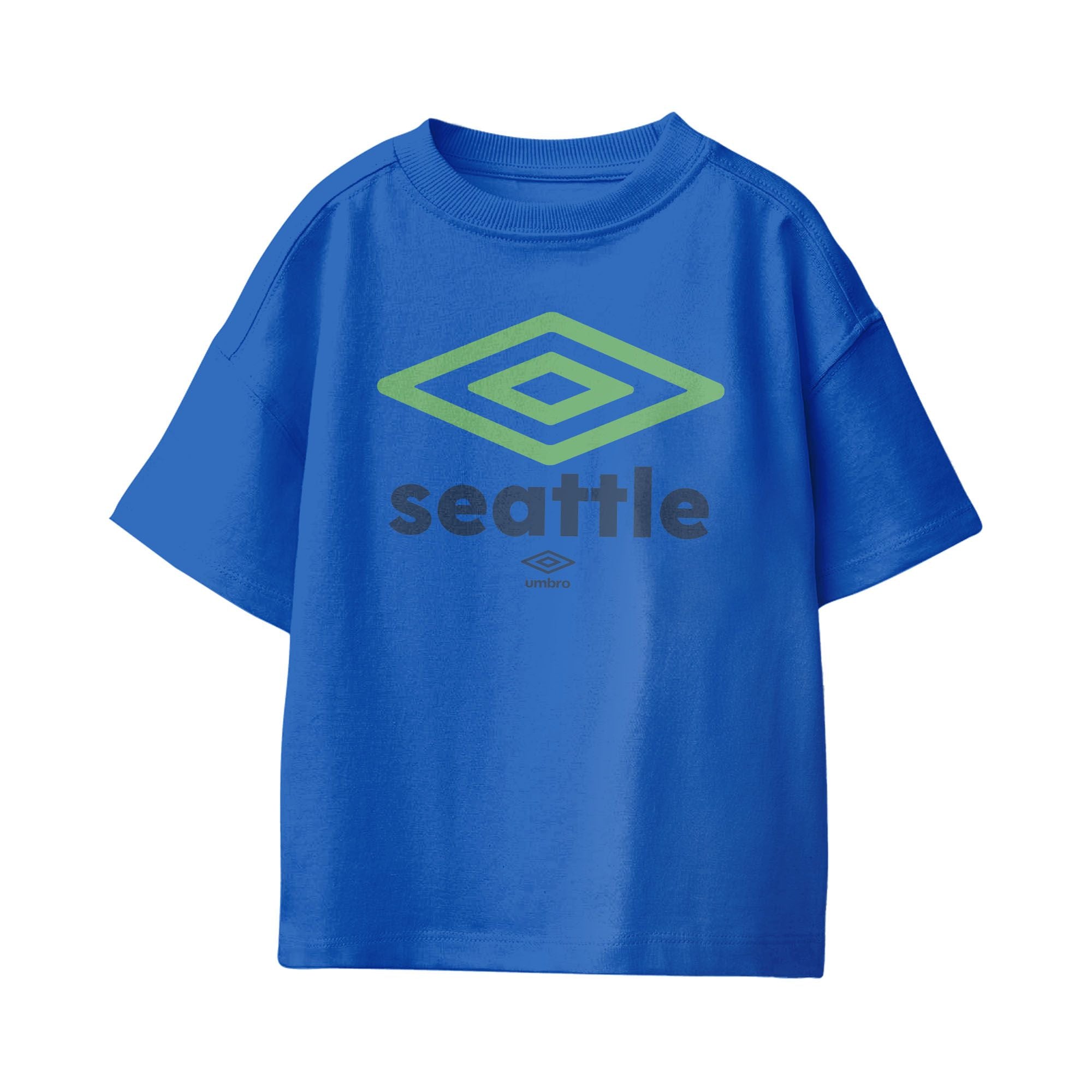 Umbro Kids Unisex Seattle City Diamond Logo T-Shirt Royal