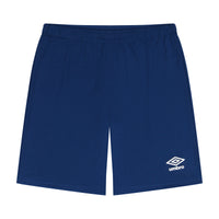 Men's Navy Blue Club Soccer Shorts. Shop men's workout shorts with pockets by Umbro.