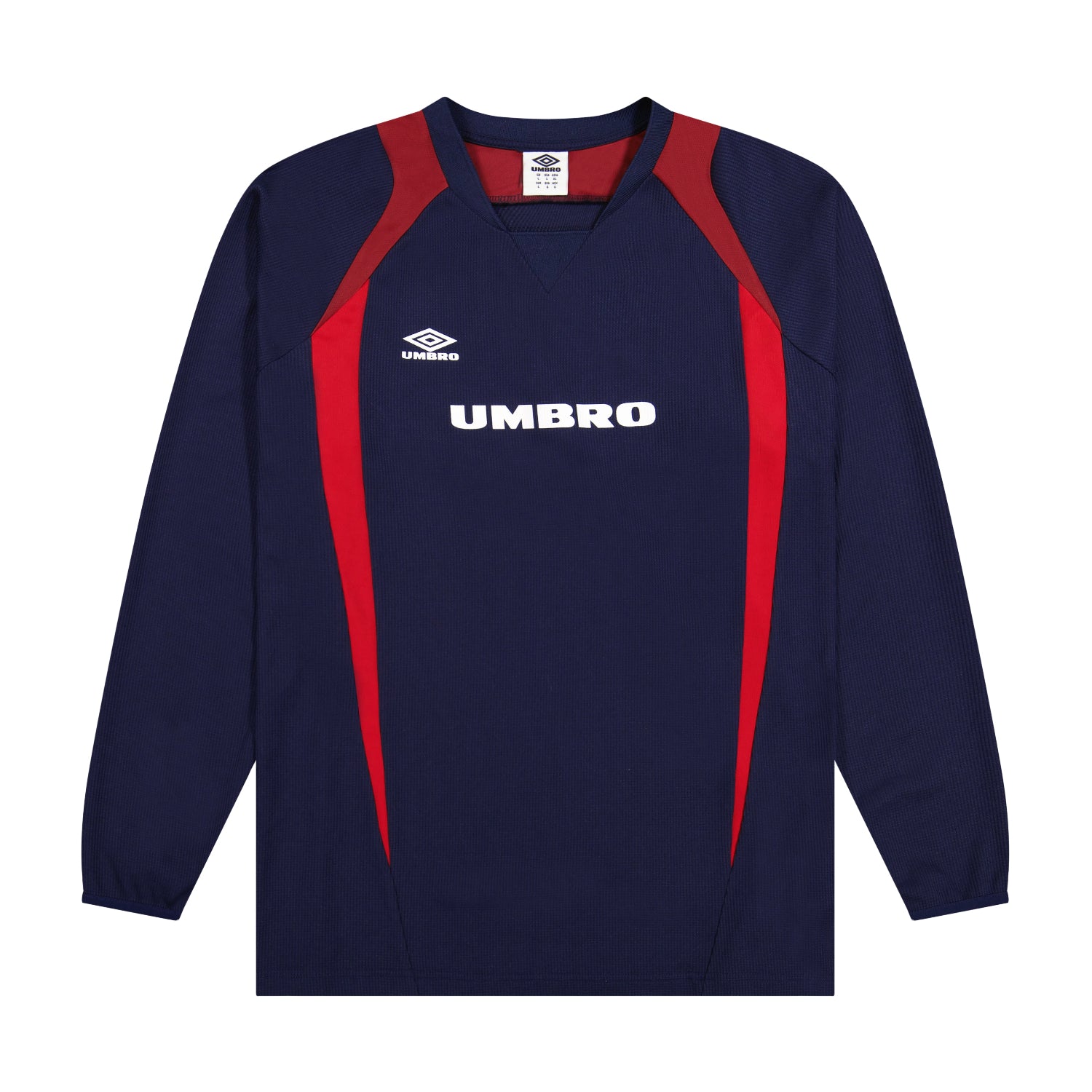 Umbro Men's Panelled Navy Blue Long Sleeve Jersey