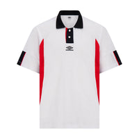 Collared retro soccer shirt in white has a relaxed, boxy fit - Shop men's collar shirts by Umbro