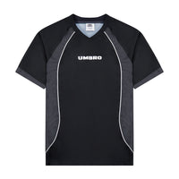 Men's retro panelled black sickest soccer jersey. Shop men's workout tee shirts by Umbro.